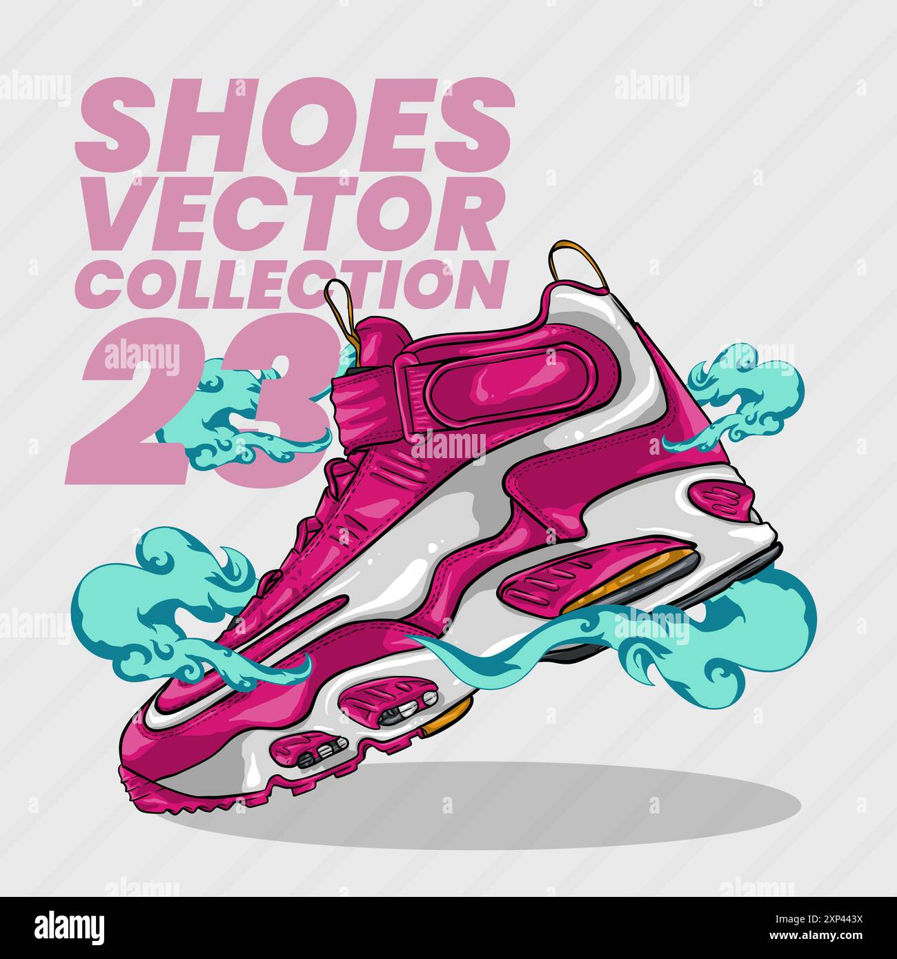 SHOES VECTOR ILLUSTRATION DESIGN COLLECTION Stock Vector