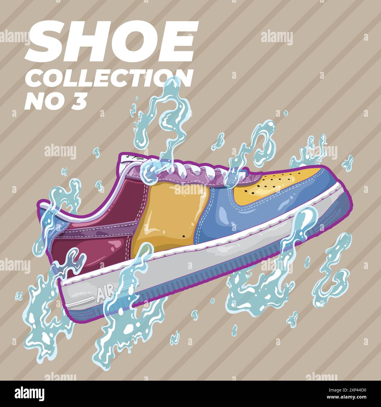 Vector Image Shoes Designer trainers collection Stock Vector Images - Alamy