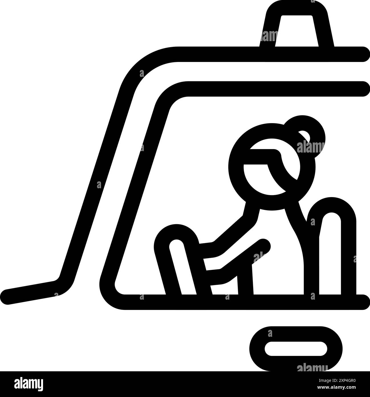 Worker female engineer operator Black and White Stock Photos & Images ...