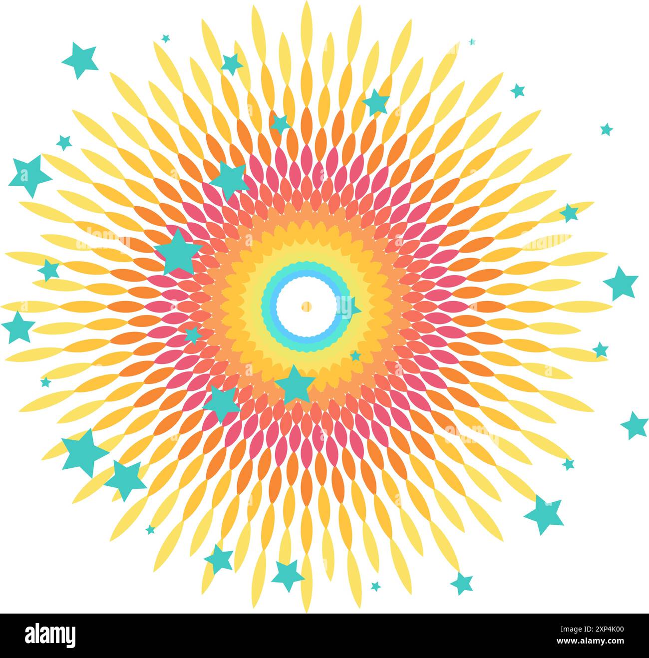 Aerial fireworks show Stock Vector Images - Alamy