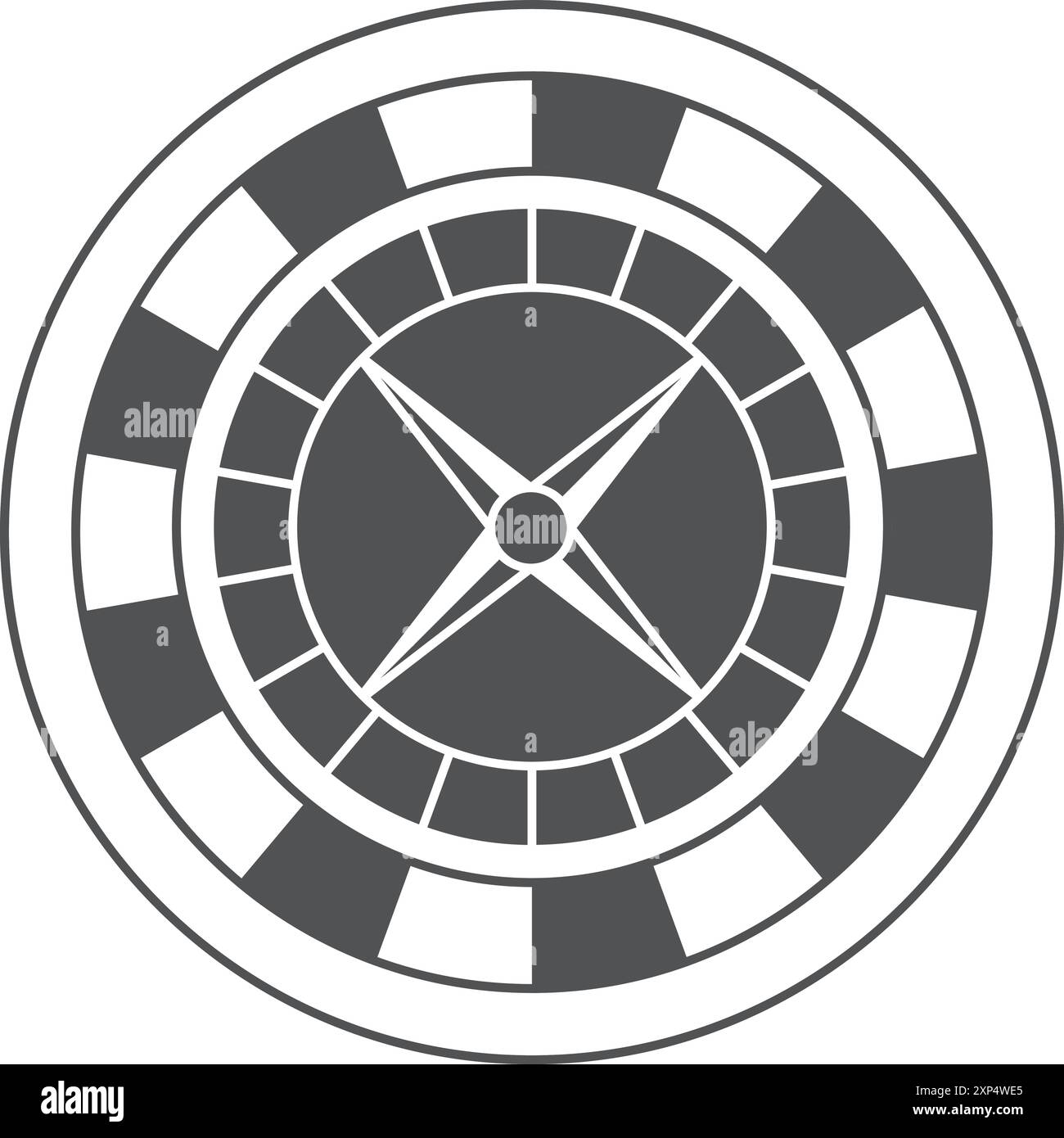 Casino roulette table gambling chance Black and White Stock Photos ...