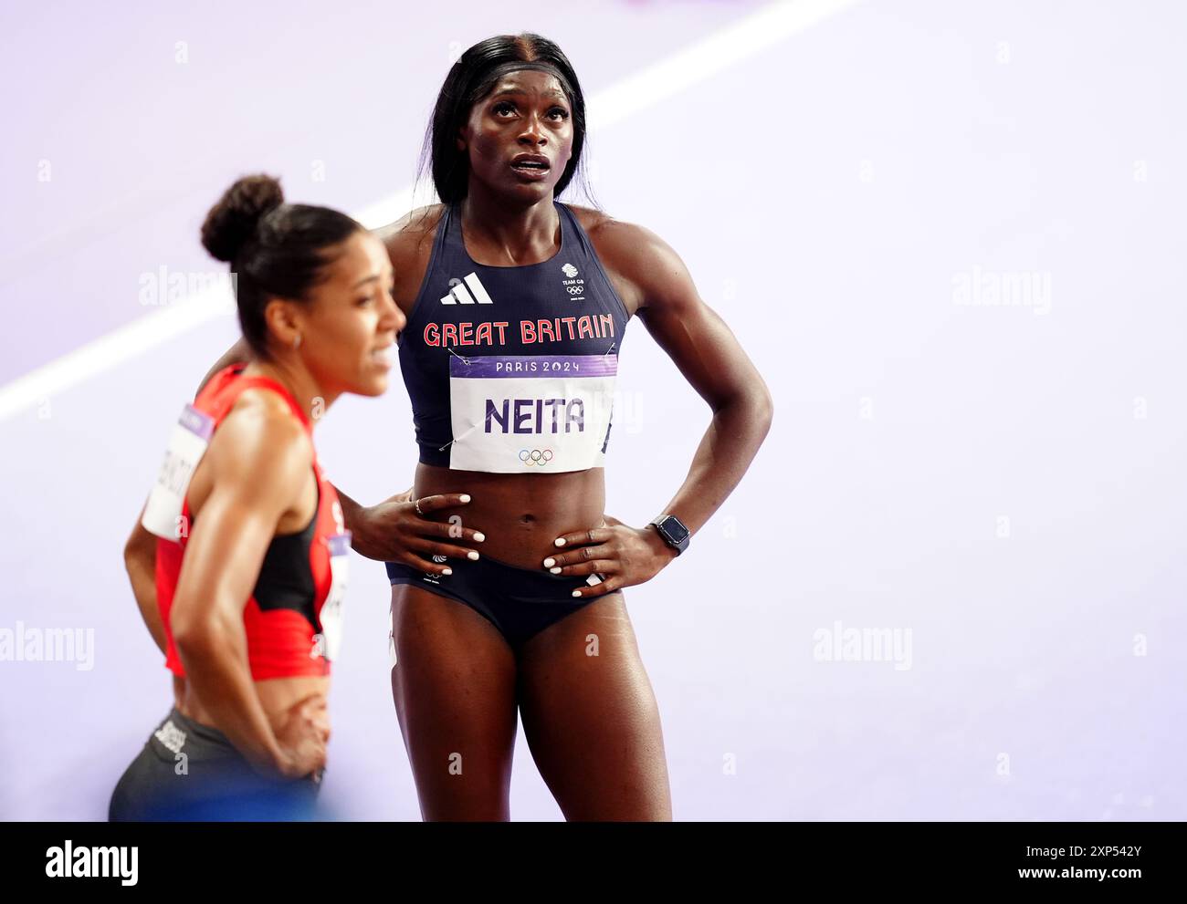 Great Britain's Daryll Neita following the Women's 100m Final at the ...