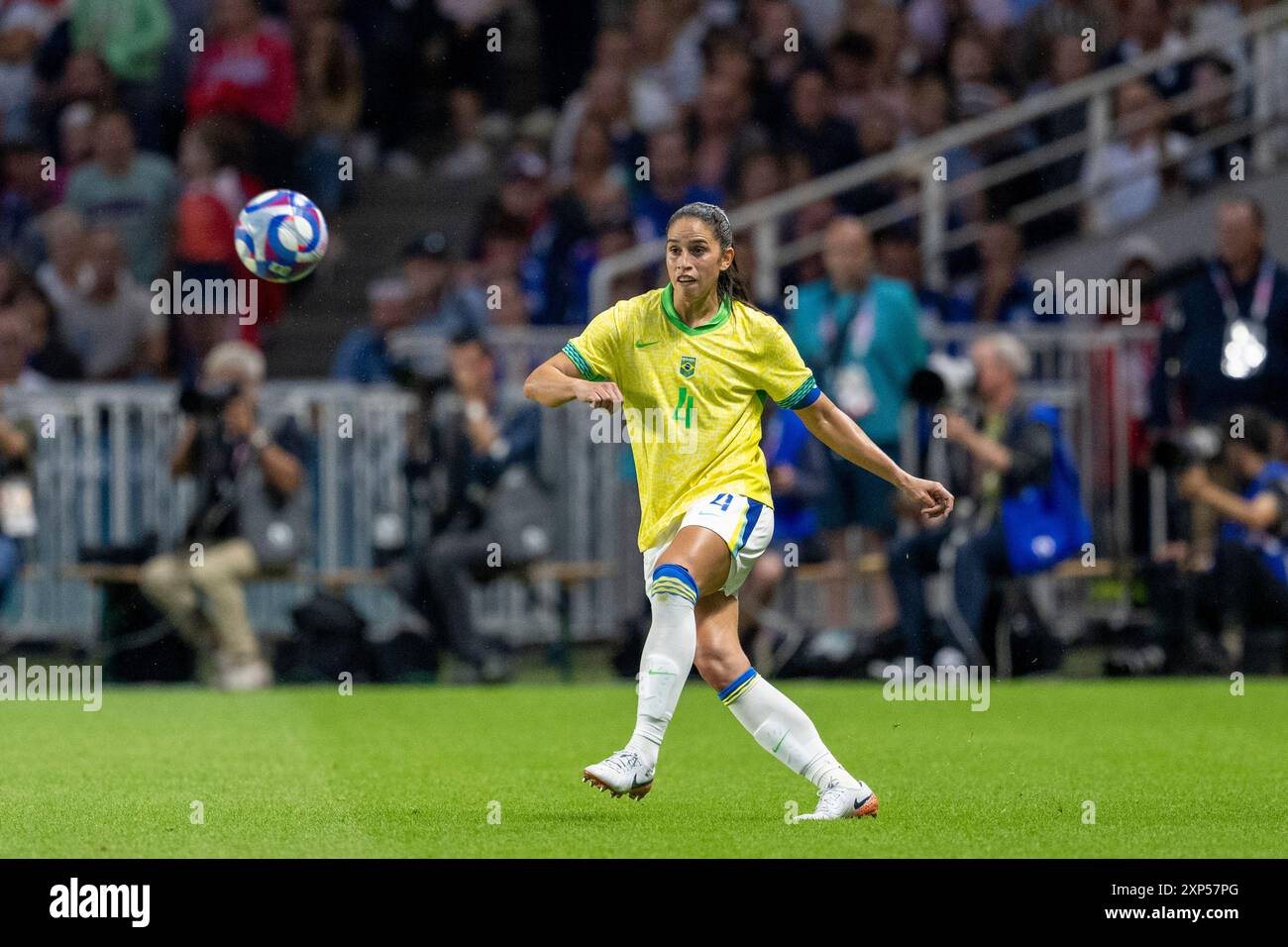 Nantes, France. 03rd Aug, 2024. Rafaelle of Brazil during the quarter ...