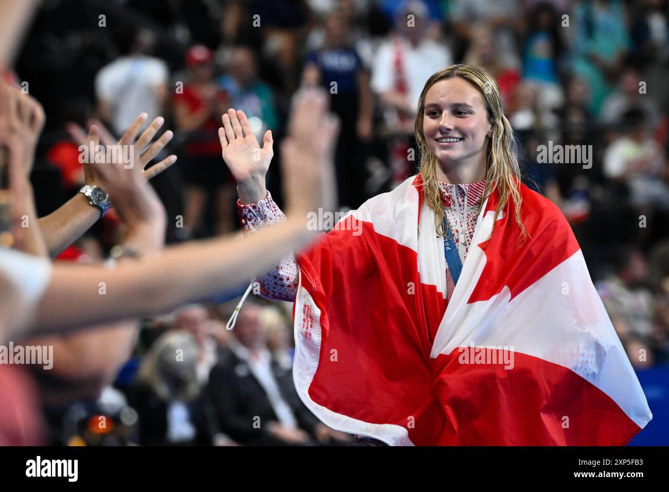 Paris, France. 3rd Aug 2024. Summer McIntosh ( CAN ) Gold medal