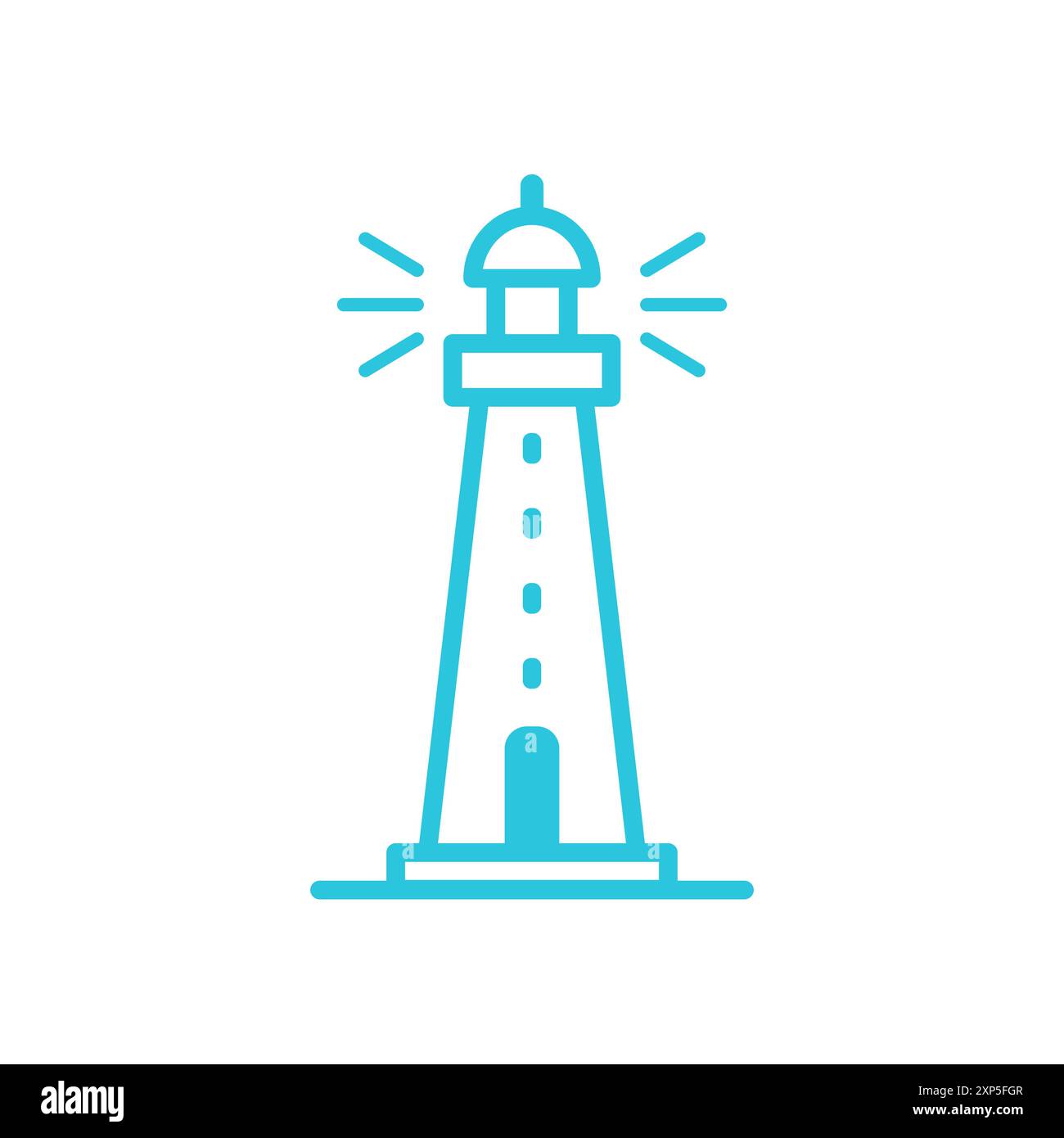 Lighthouse  icon, Isolated on white background. From blue icon set. Stock Vector