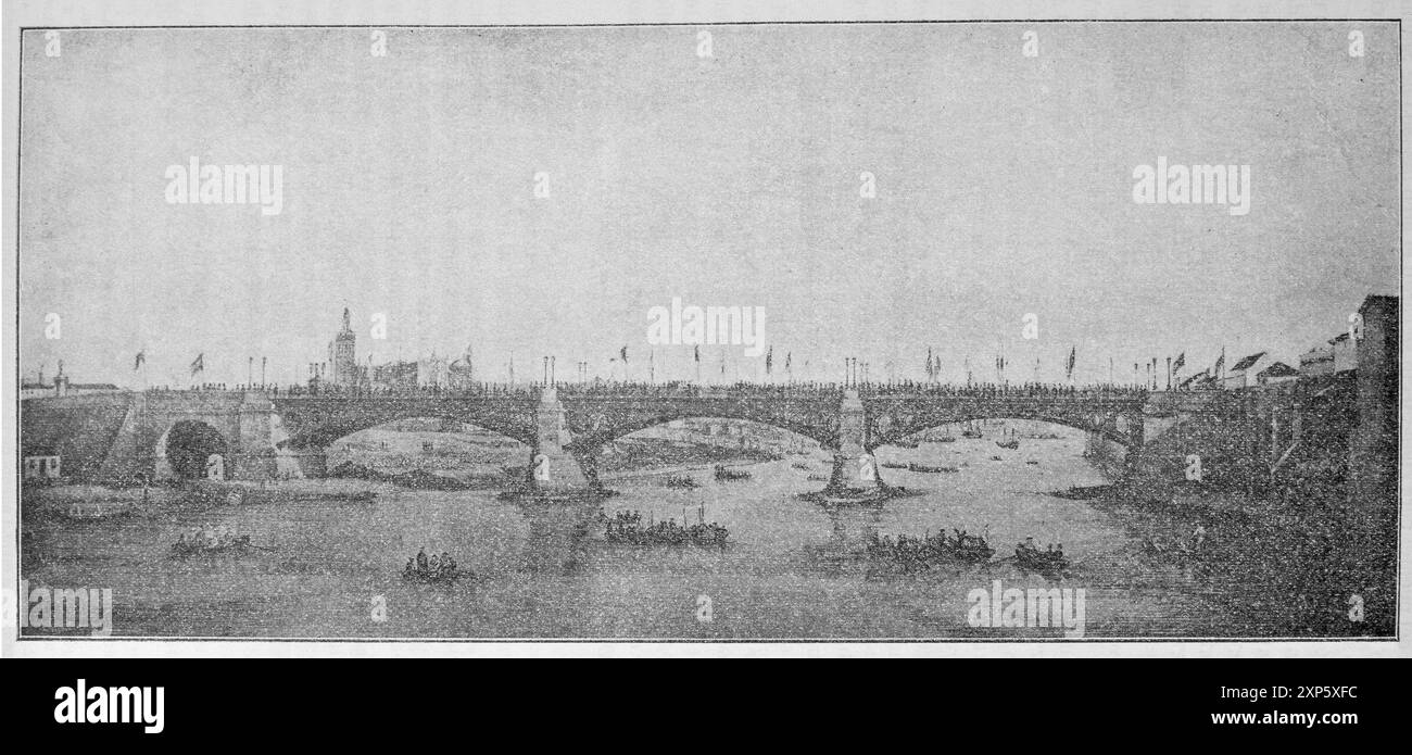 Puente De Isabel Ii El Dia De La Inauguracion 1852 Location Puente De Isabel Ii El Dia De La Inauguracion 1852 Location