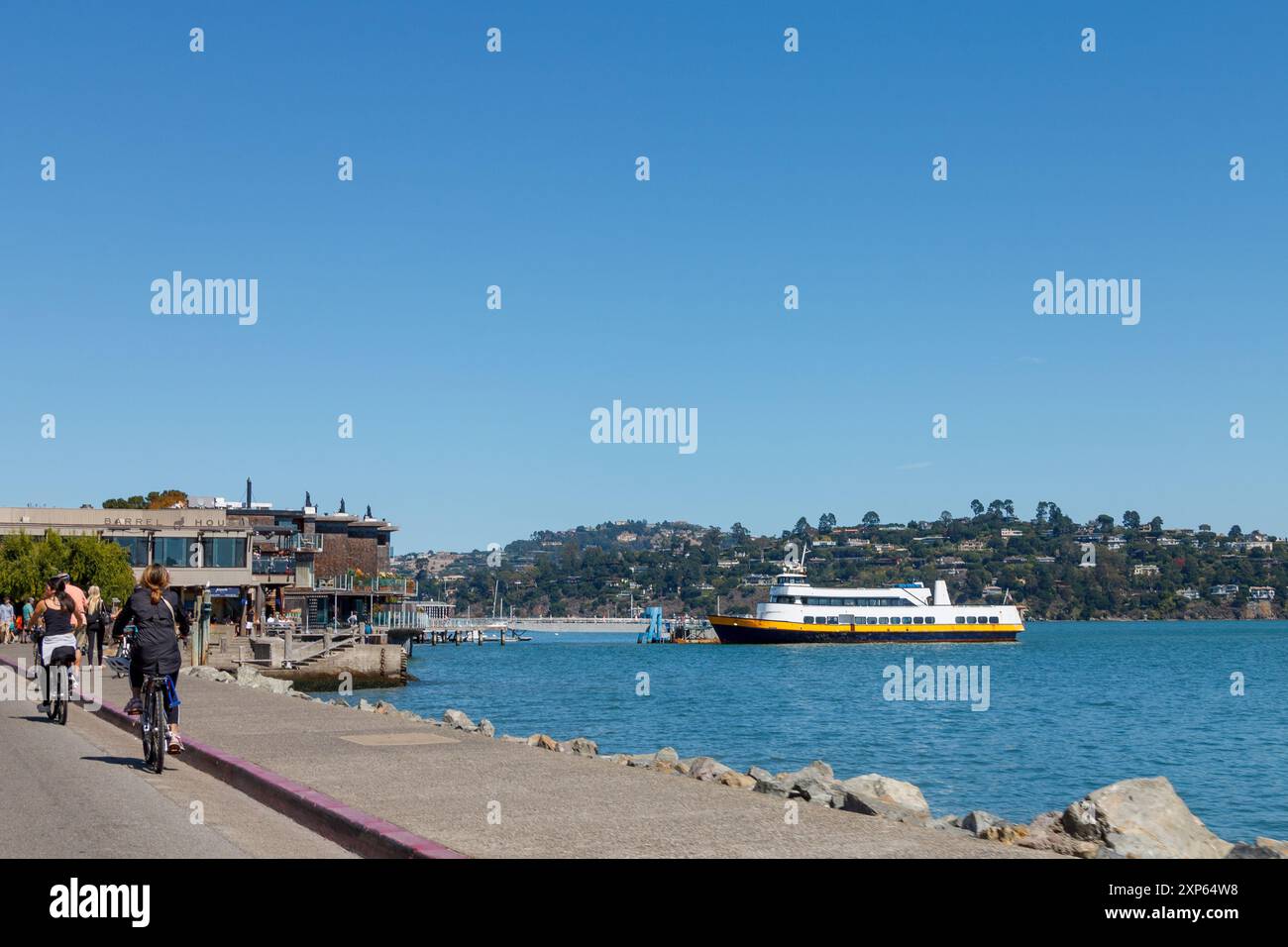 Serene and tranquil Sausalito waterfront, California. Stock Photo