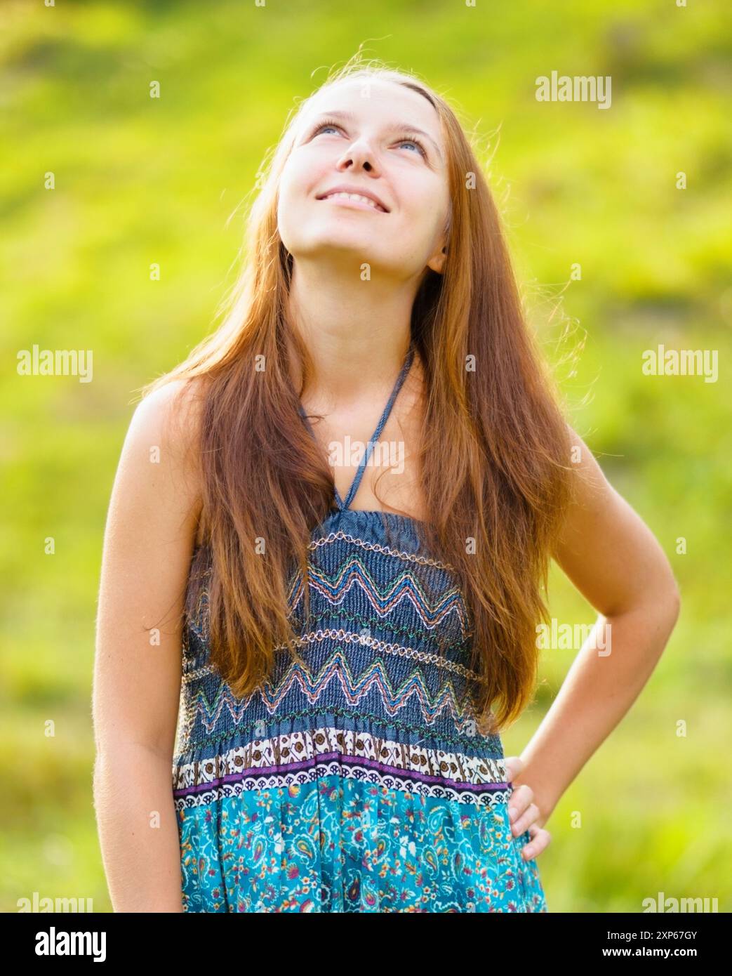 Carefree young woman hi-res stock photography and images - Alamy