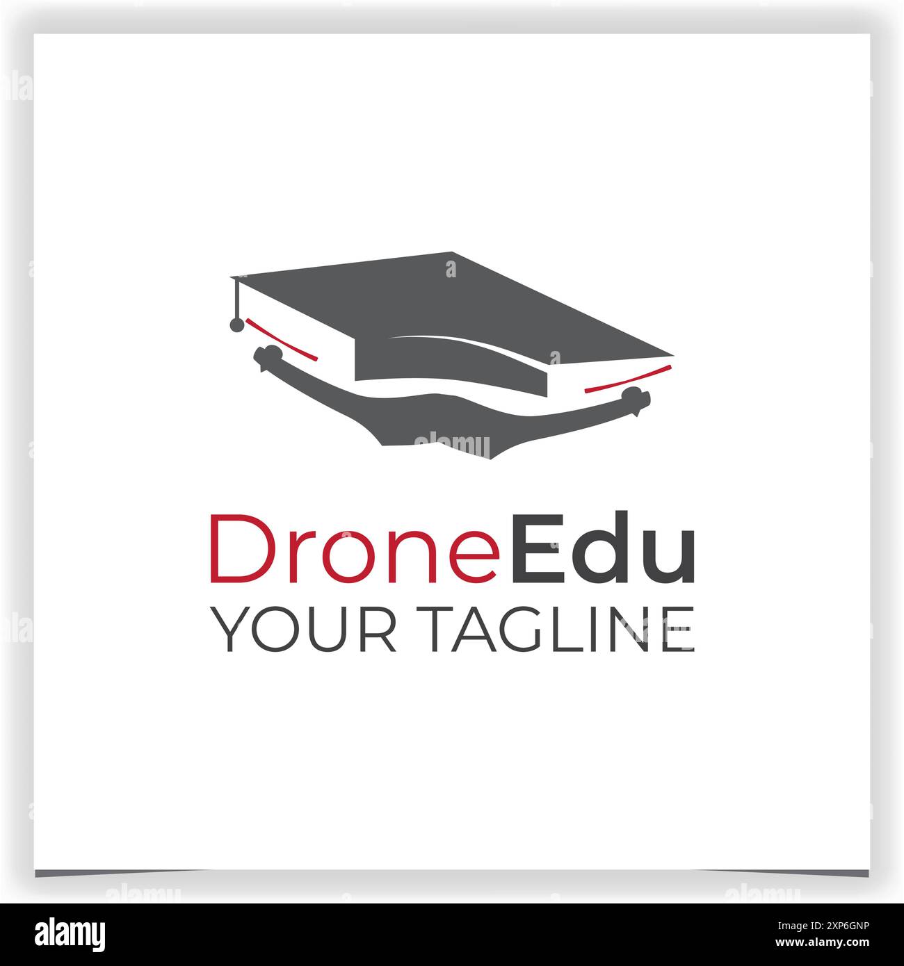 drone academi drone education logo design template Stock Vector