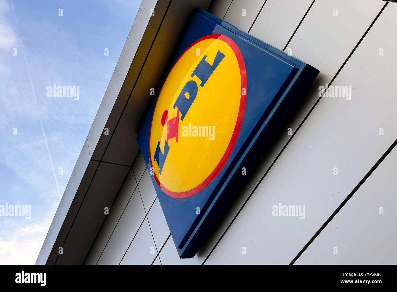 Eine Filiale von Lidl, Logo Lidl Filiale am 03.08.2024 in Siegen