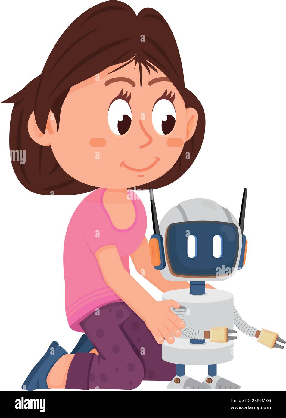 Girl student engineering Stock Vector Images - Alamy