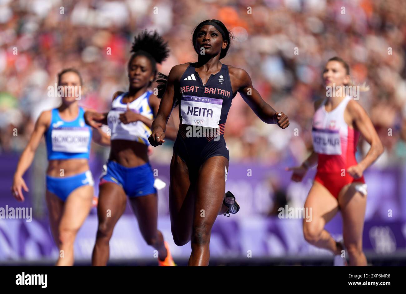 Great Britain's Daryll Neita during the Women's 200m heats at the Stade ...