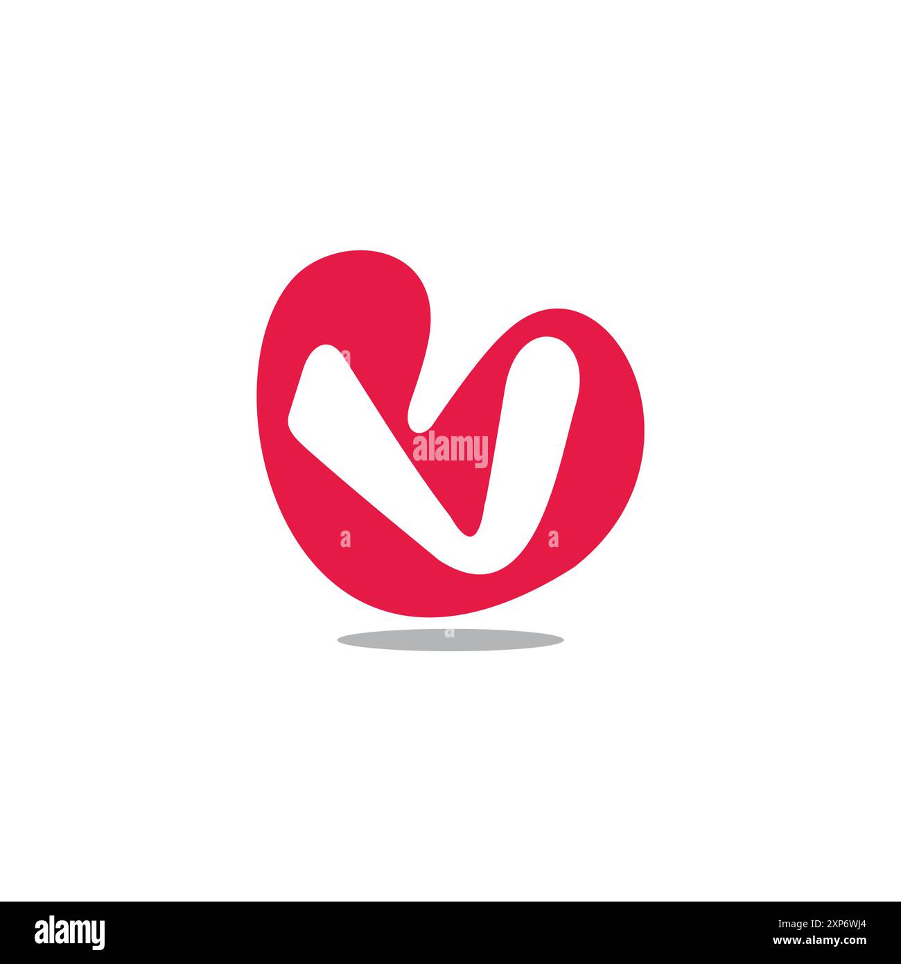 V smile logo hi-res stock photography and images - Alamy