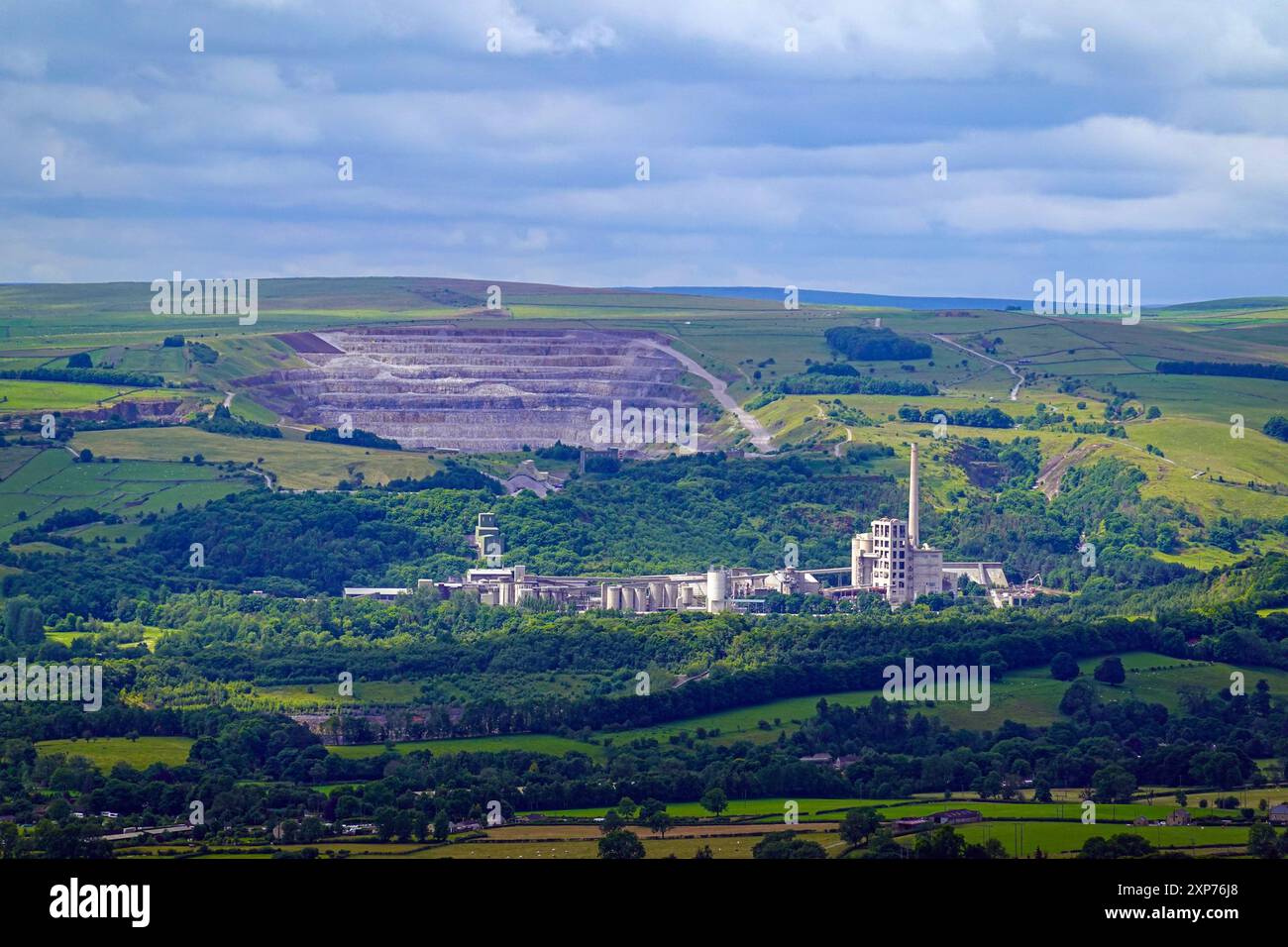 Castleton Quarry Cement works hi-res stock photography and images - Alamy