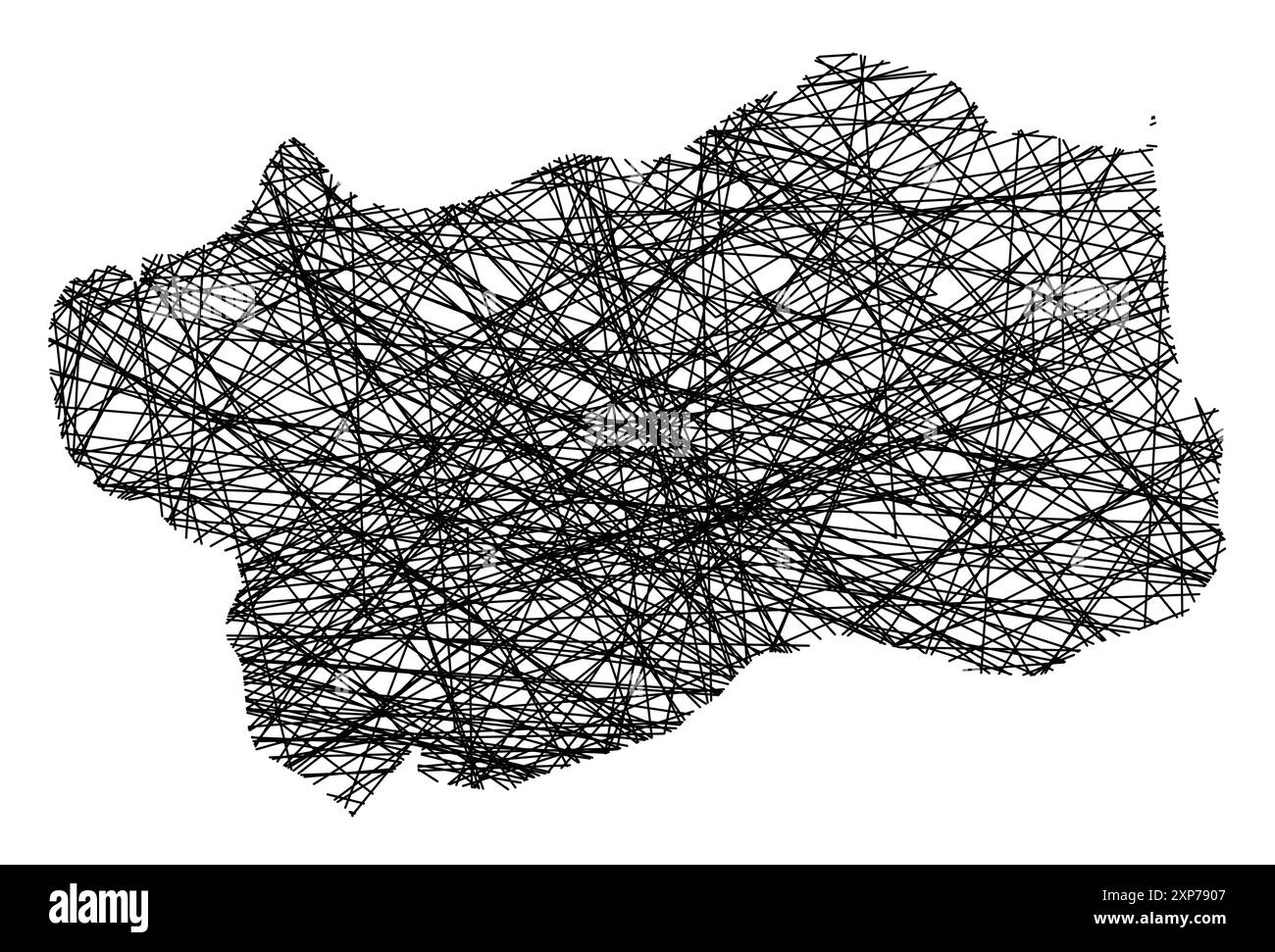 Symbol Map of the Province Aoste (Italy) showing the state with black ...
