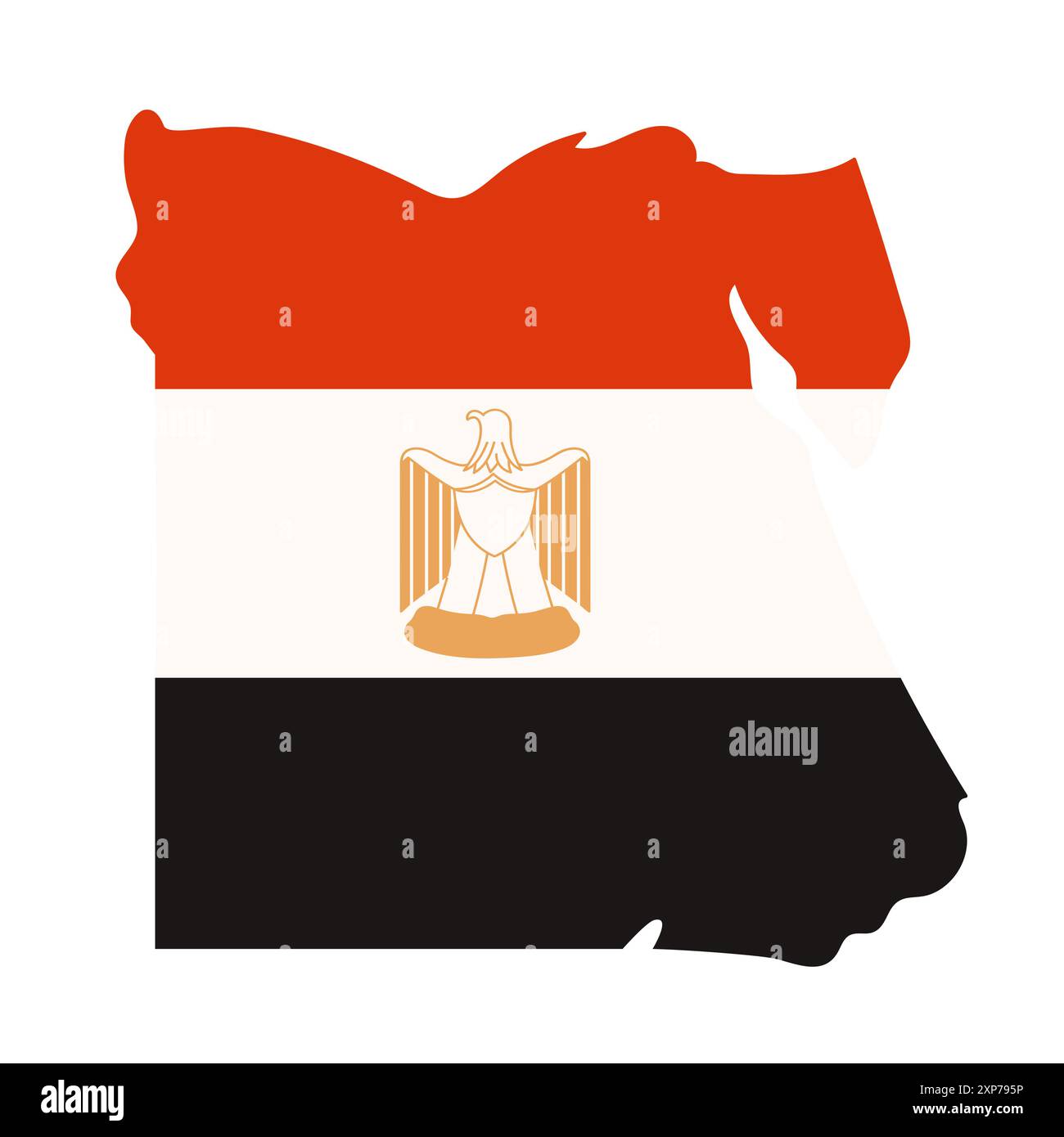 llustration of the Egyptian flag within the country s map outline ...