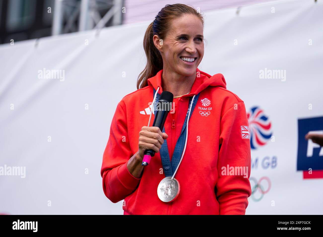 Team GB rower Helen Glover MBE at the official Team GB King's Cross ...