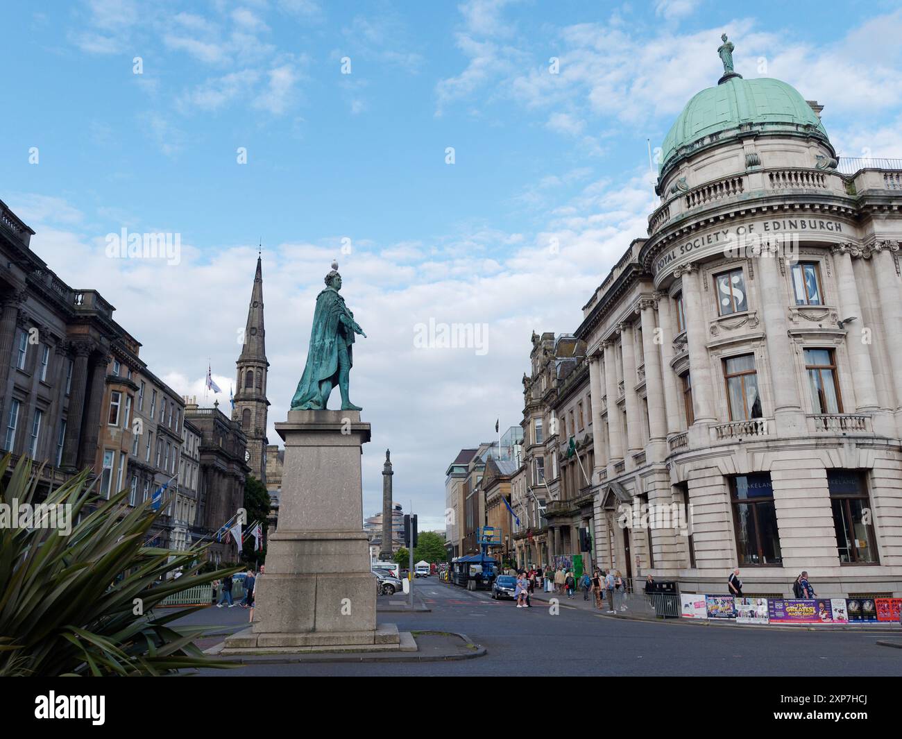 George Street in Edinburgh, Capital of Scotland, Aug 03, 2024 Stock ...