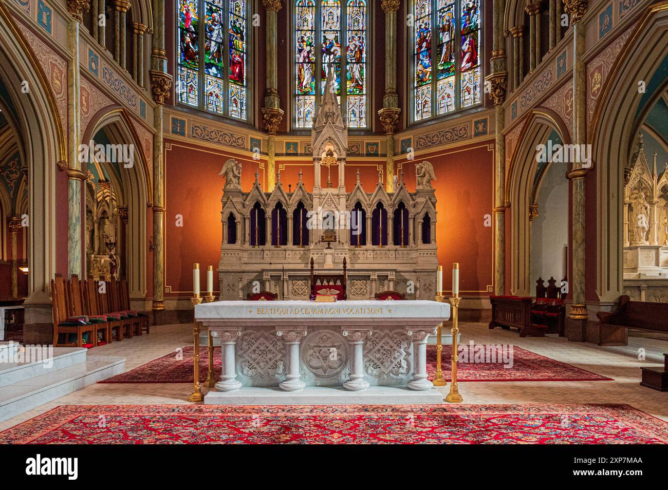 Interior of the Cathedral and Basilica of St. John the Baptist in ...