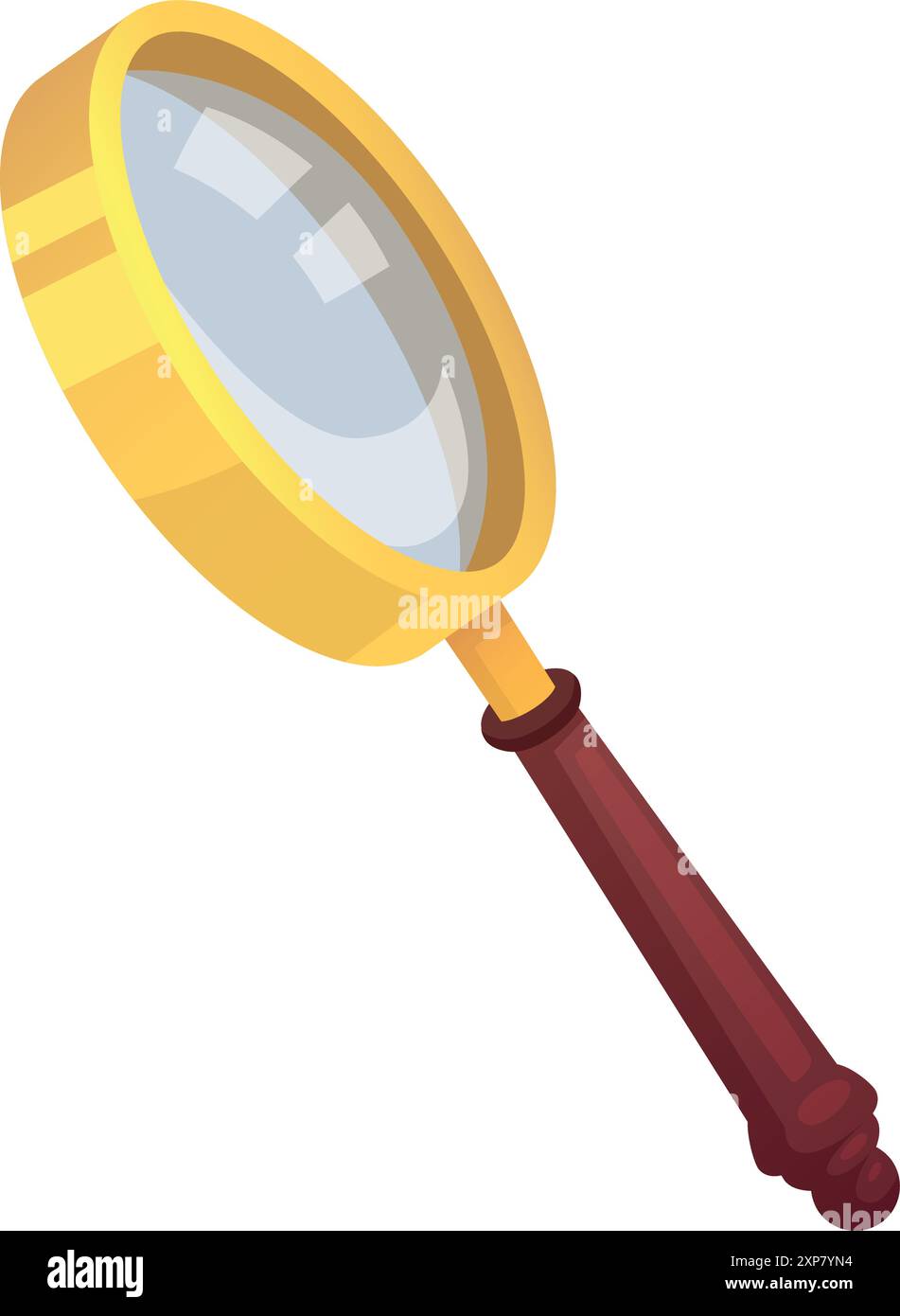 Old fashioned magnifying glass Stock Vector Images - Alamy