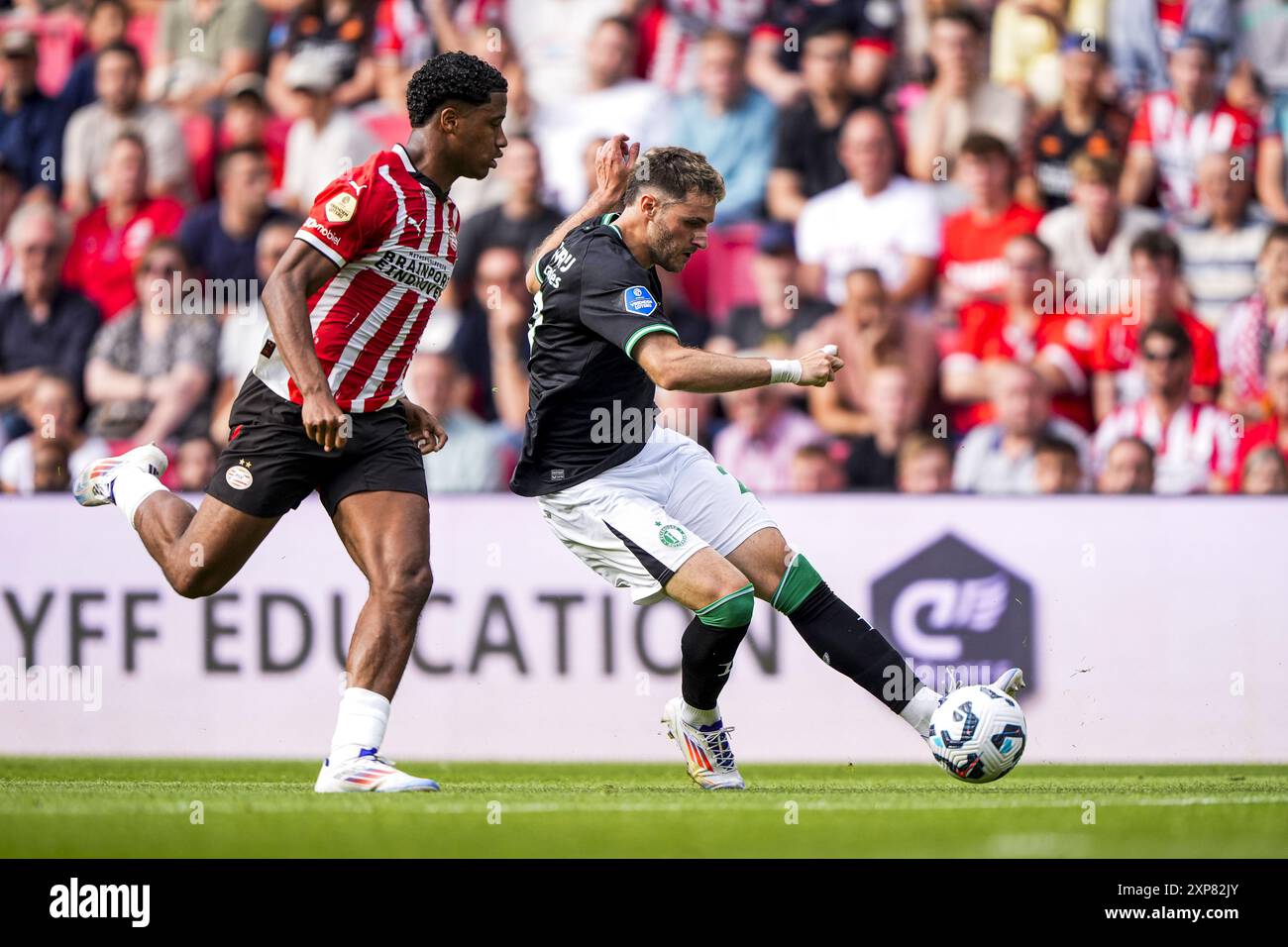 Eindhoven, The Netherlands. 04th Aug, 2024. Eindhoven Santiago Gimenez of Feyenoord during the