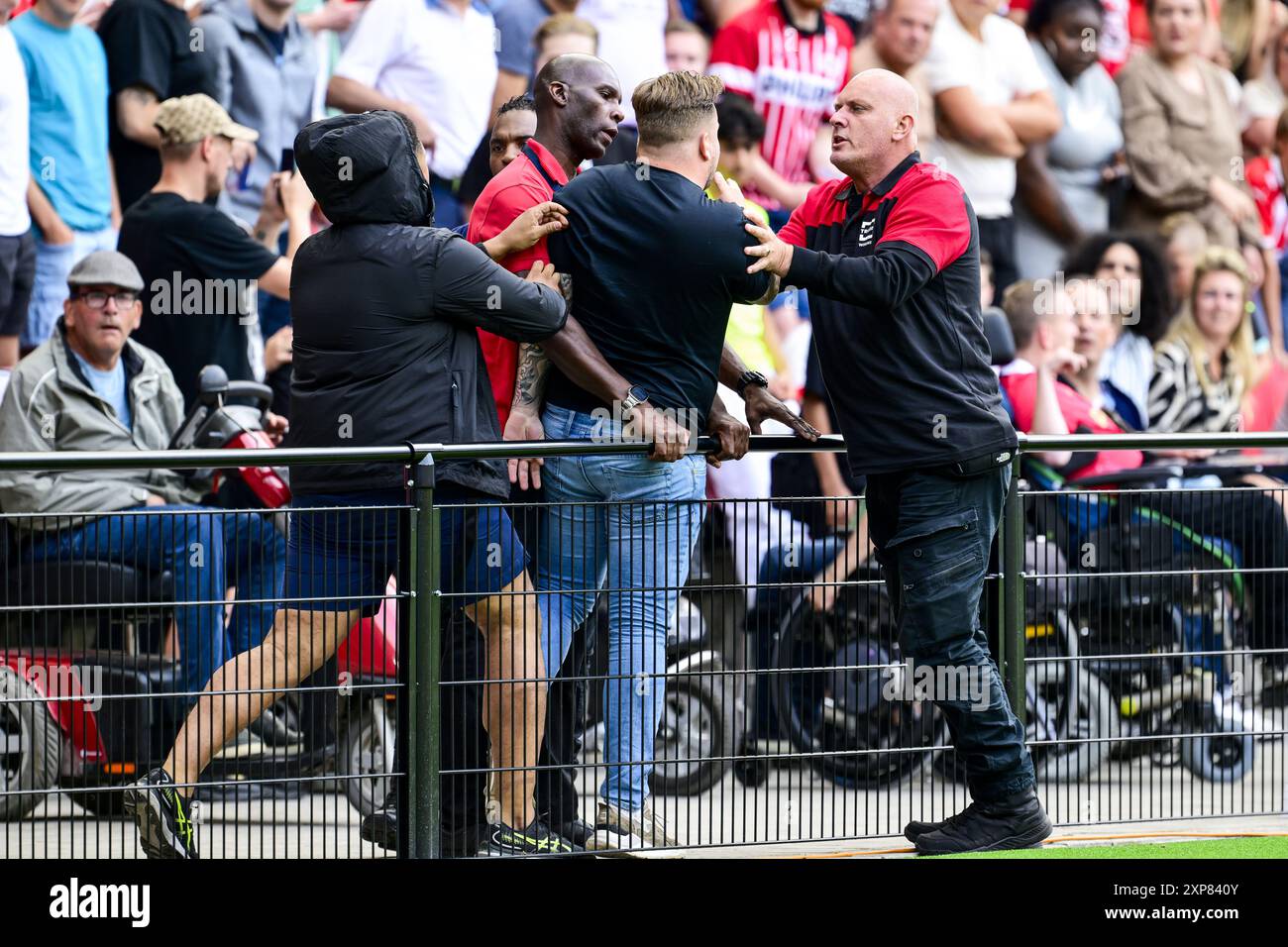 EINDHOVEN - Angry fans during the 28th edition of the Johan Cruijff ...