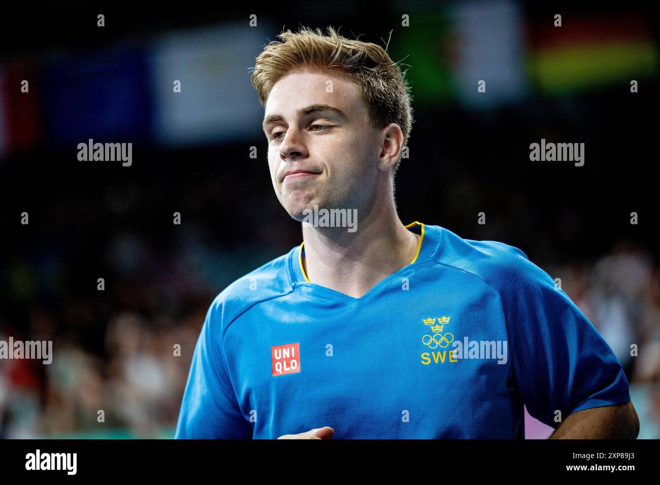 Truls Moregard (SWE) vs. Fan Zhendong (CHN) FRA, Olympische Spiele Paris 2024, Tischtennis, 04.
