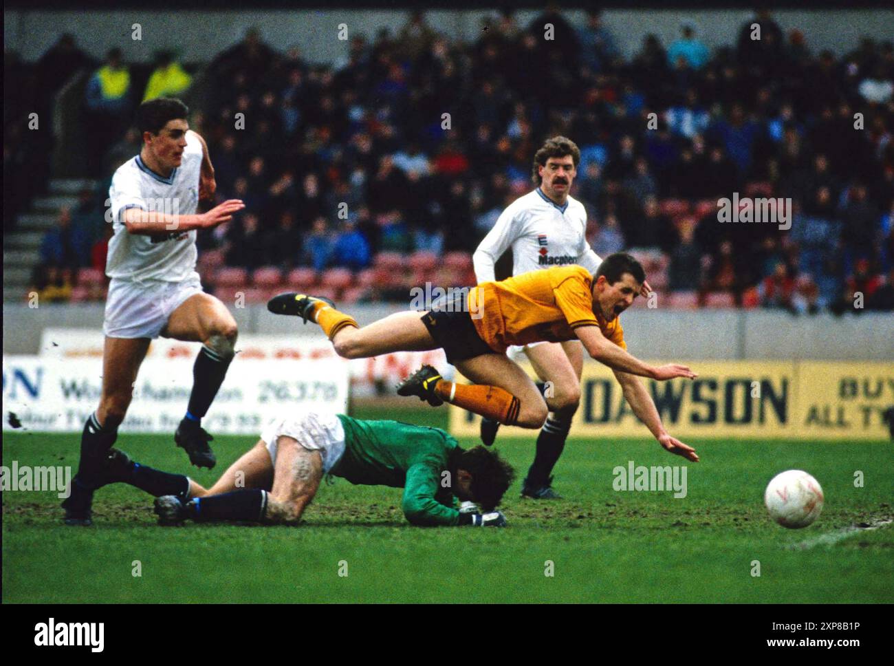 Wolverhampton Wanderes v Bury 18/3/1989 Steve Bull Stock Photo