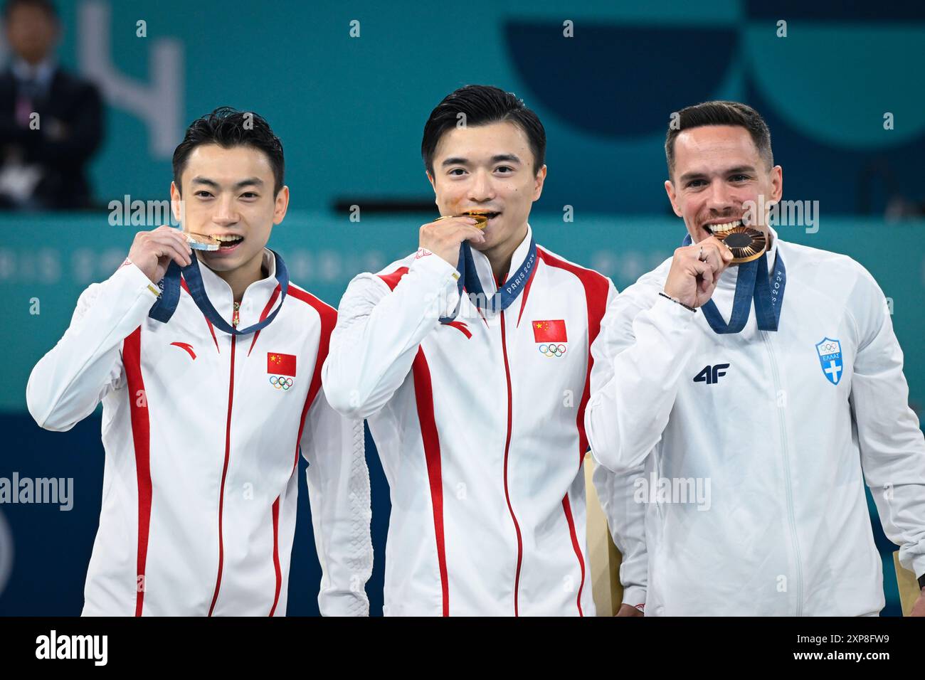 Jingyuan Zou ( CHN ) Silver medal, Liu Yang ( CHN ) Gold medal ...
