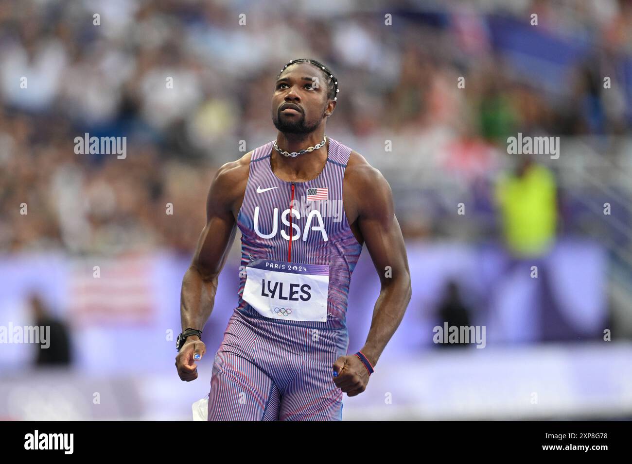 Noah lyles 2024 olympics 100 hires stock photography and images Alamy