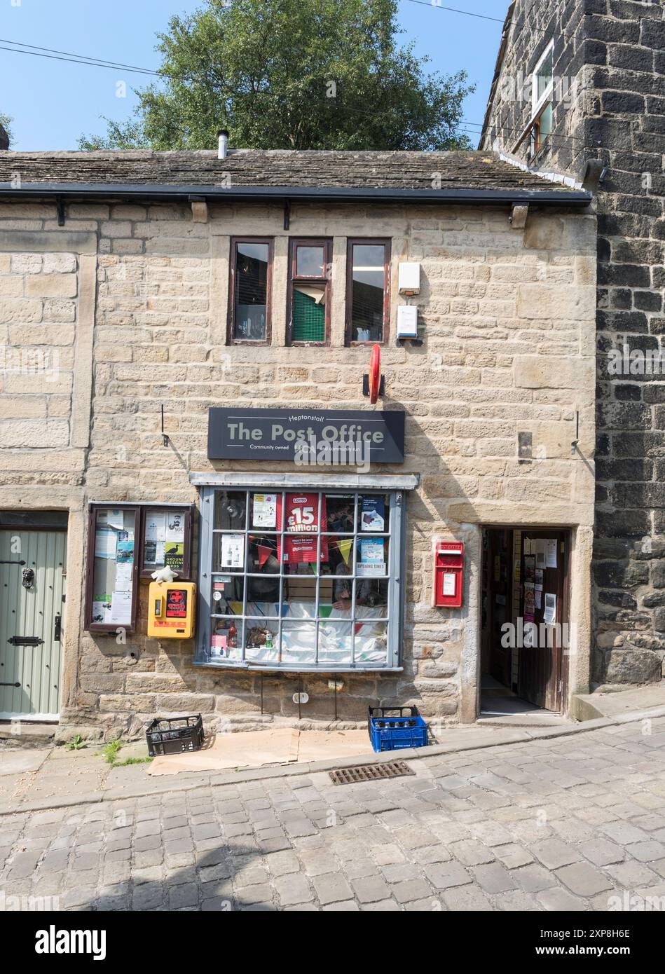 The community run Post Office in Heptonstall, Yorkshire, England, UK Stock Photo