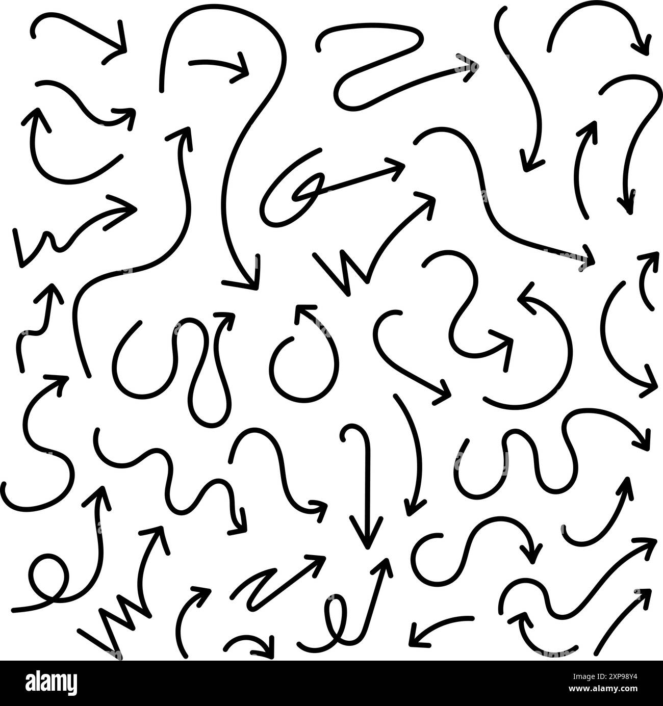 Hand drawn symbols Black and White Stock Photos & Images - Alamy