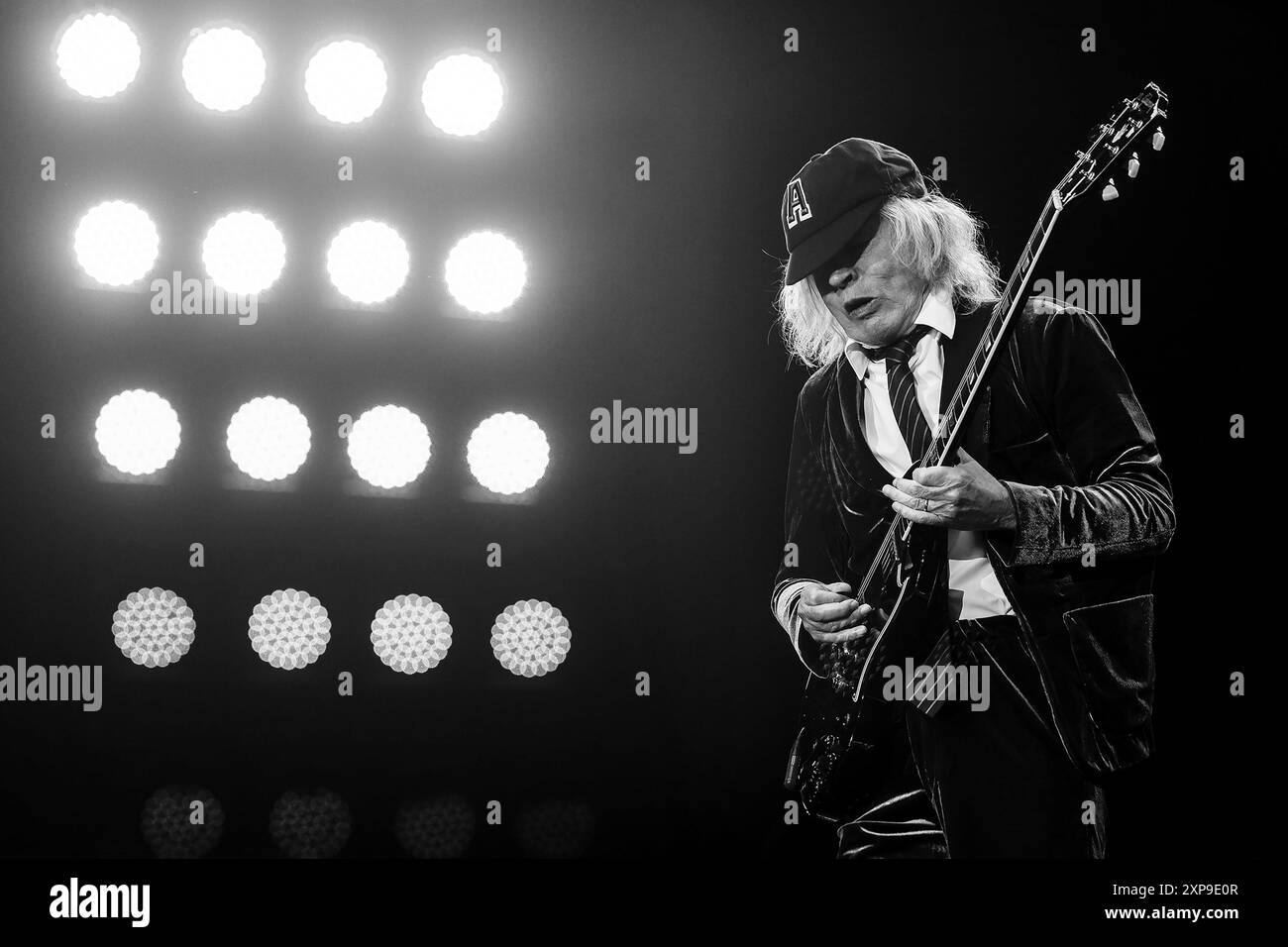 LONDON, ENGLAND: AC/DC perform at Wembley Stadium during their Power Up ...