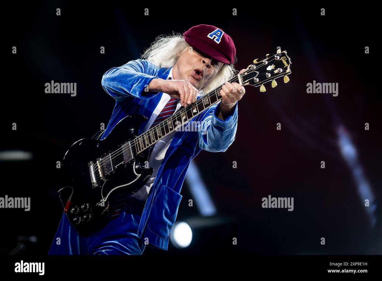 LONDON, ENGLAND: AC/DC perform at Wembley Stadium during their Power Up ...