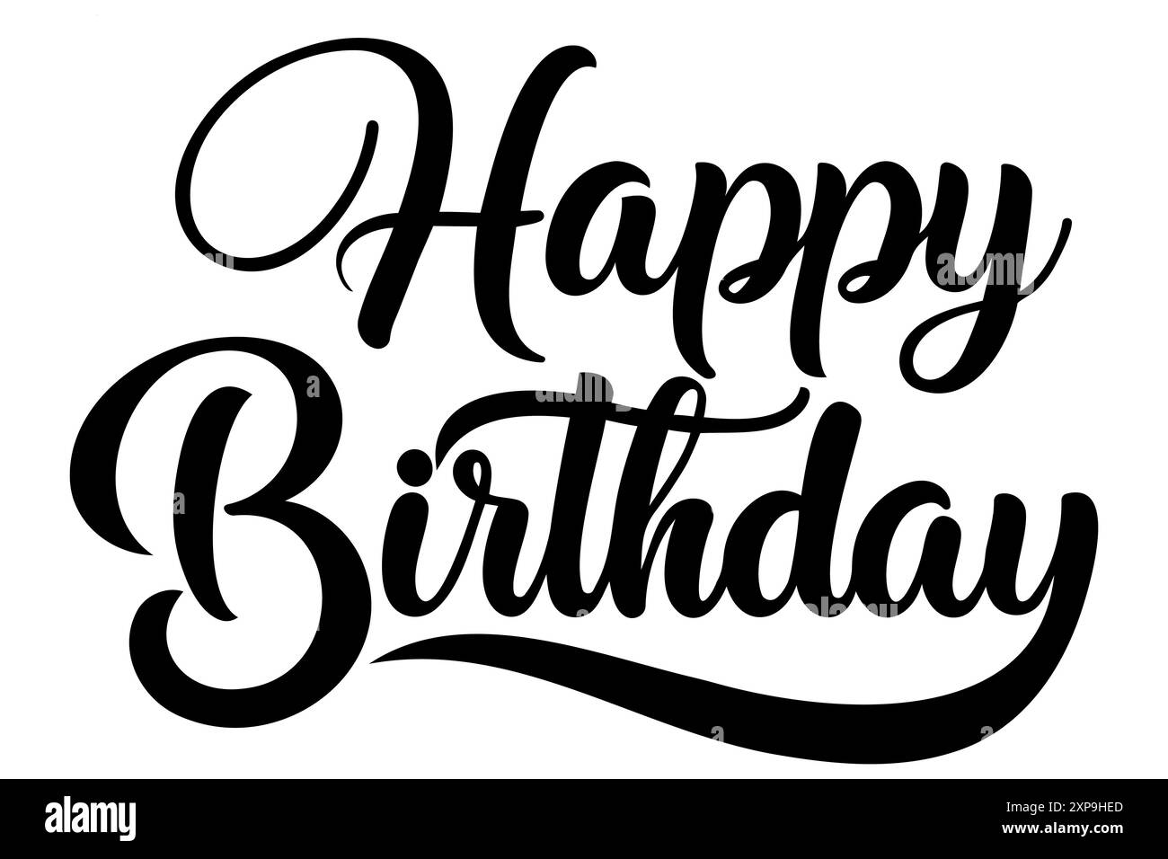 Happy Birthday typography design vector. Beautiful greeting card ...