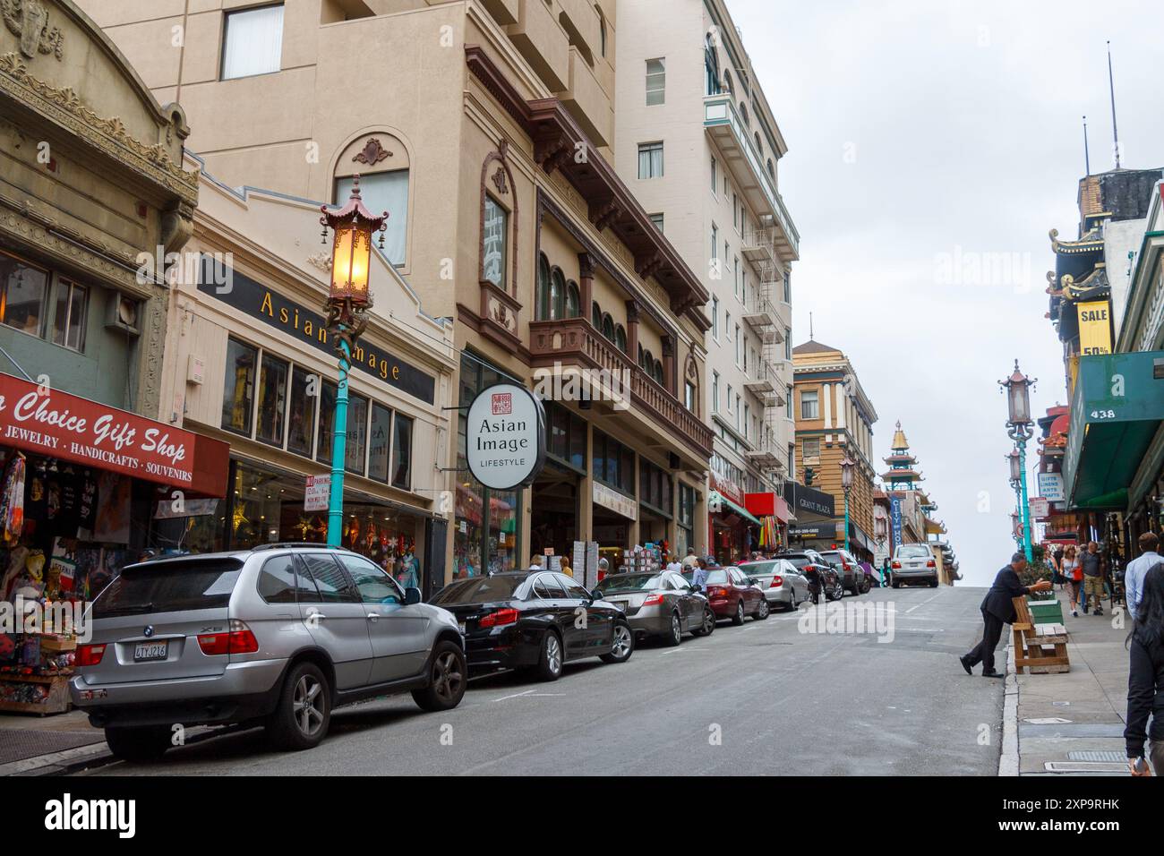 Traditional chinatown in downtown San Francisco, California Stock Photo ...