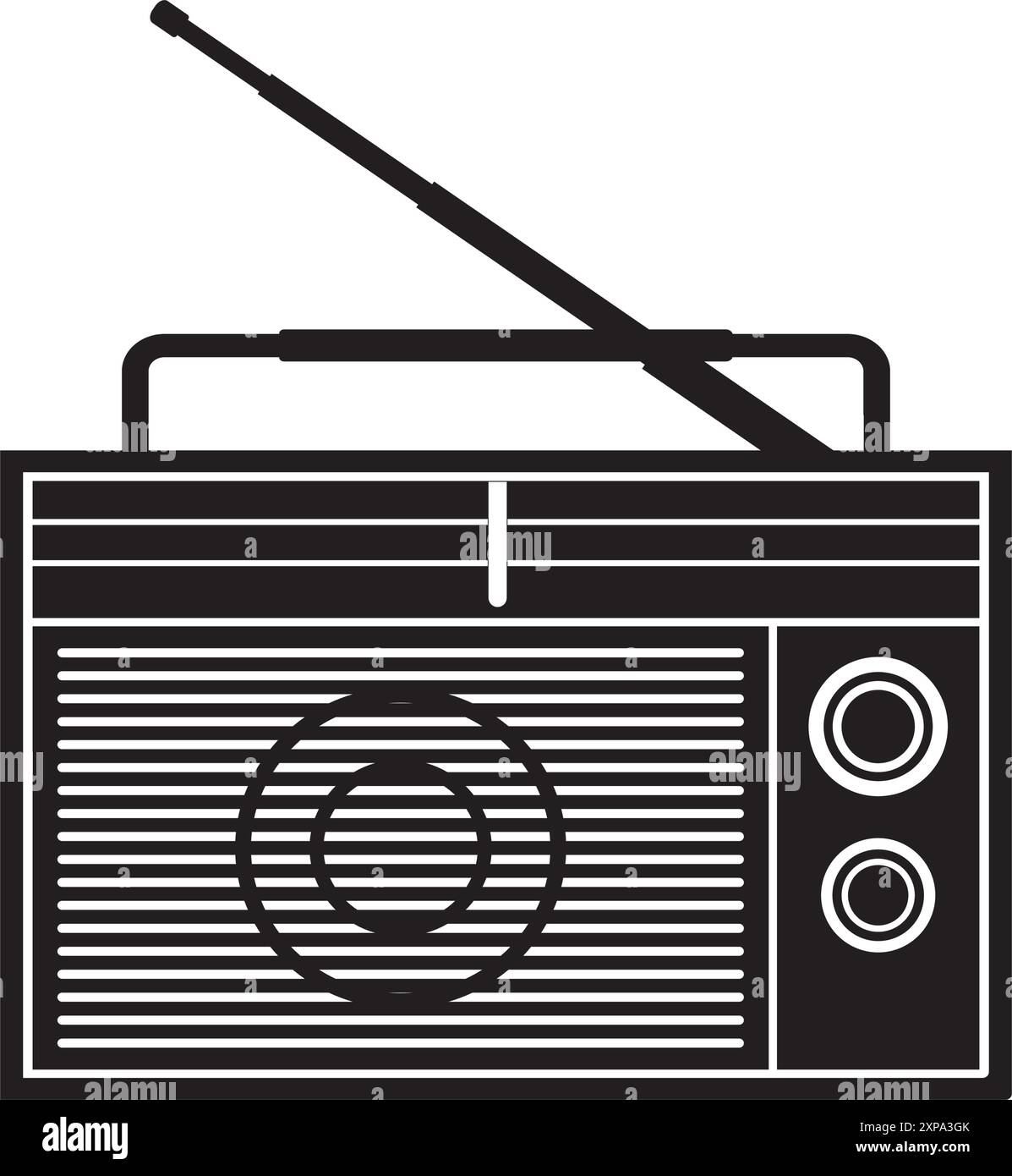 old radio icon vector illustration simple design Stock Vector