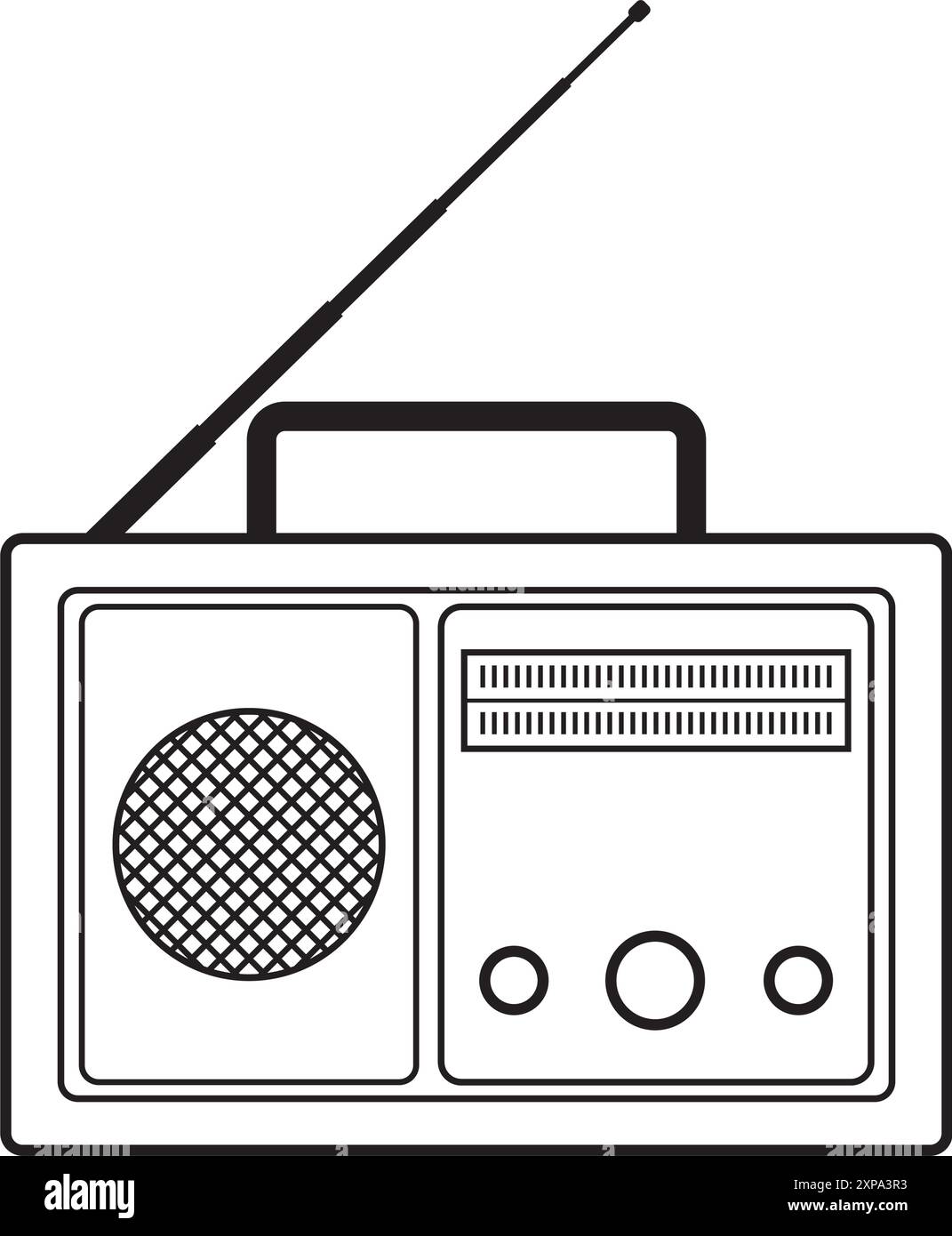 old radio icon vector illustration simple design Stock Vector