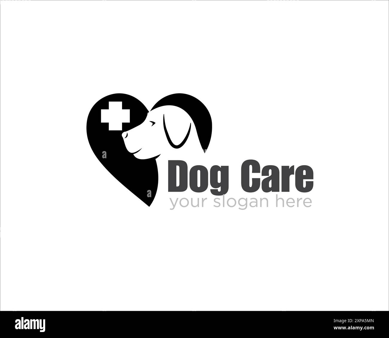 love dog care logo designs for pet care and pet shop service Stock ...