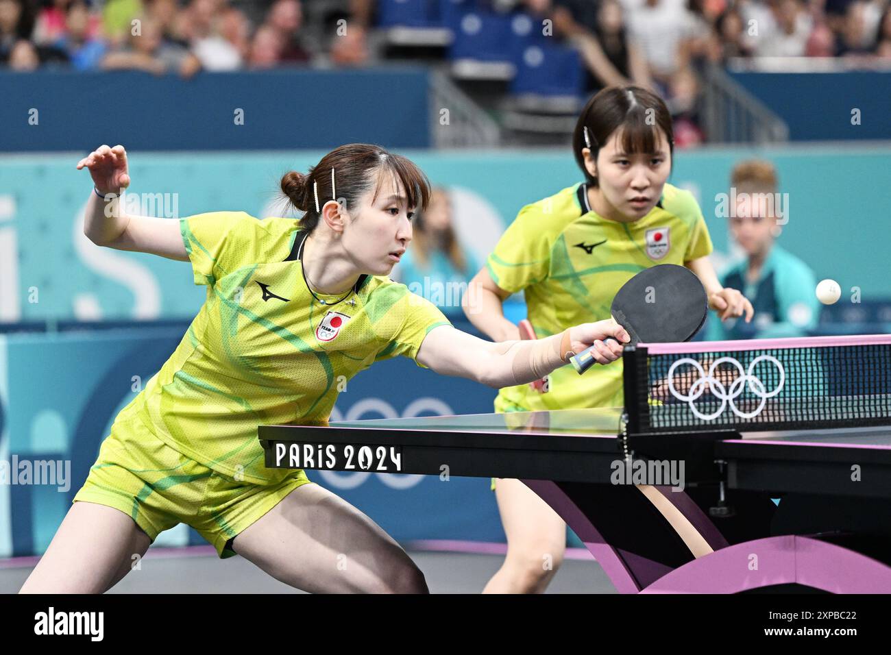 Paris, France. Credit: MATSUO. 5th Aug, 2024. Hina Hayata & Miu Hirano ...