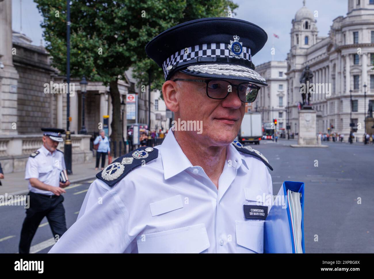London, UK. 5th Aug, 2024. Sir Mark Rowley, Commissioner of Police of ...