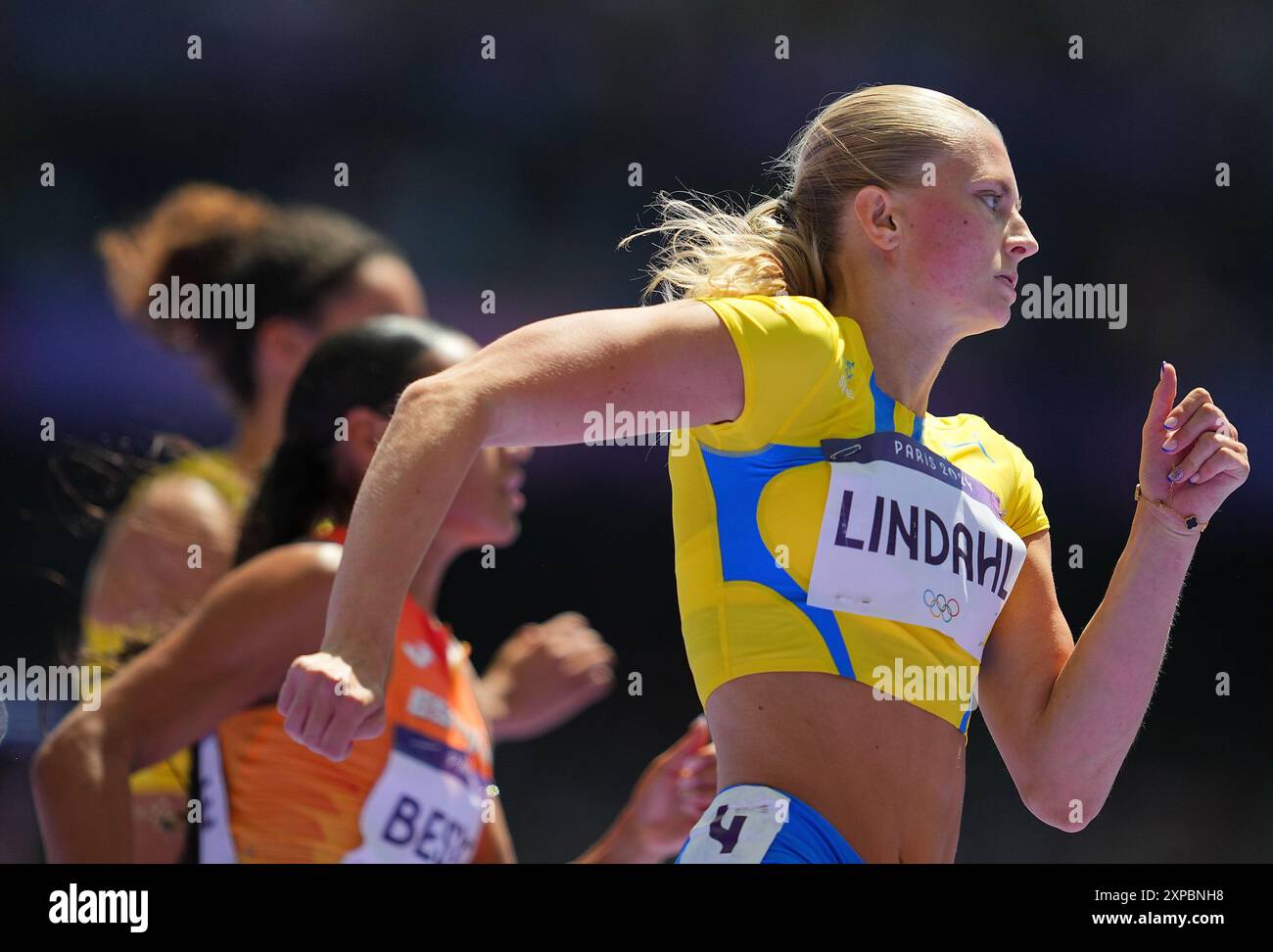 Paris, France. 5th Aug, 2024. Nora Lindahl of Sweden competes during