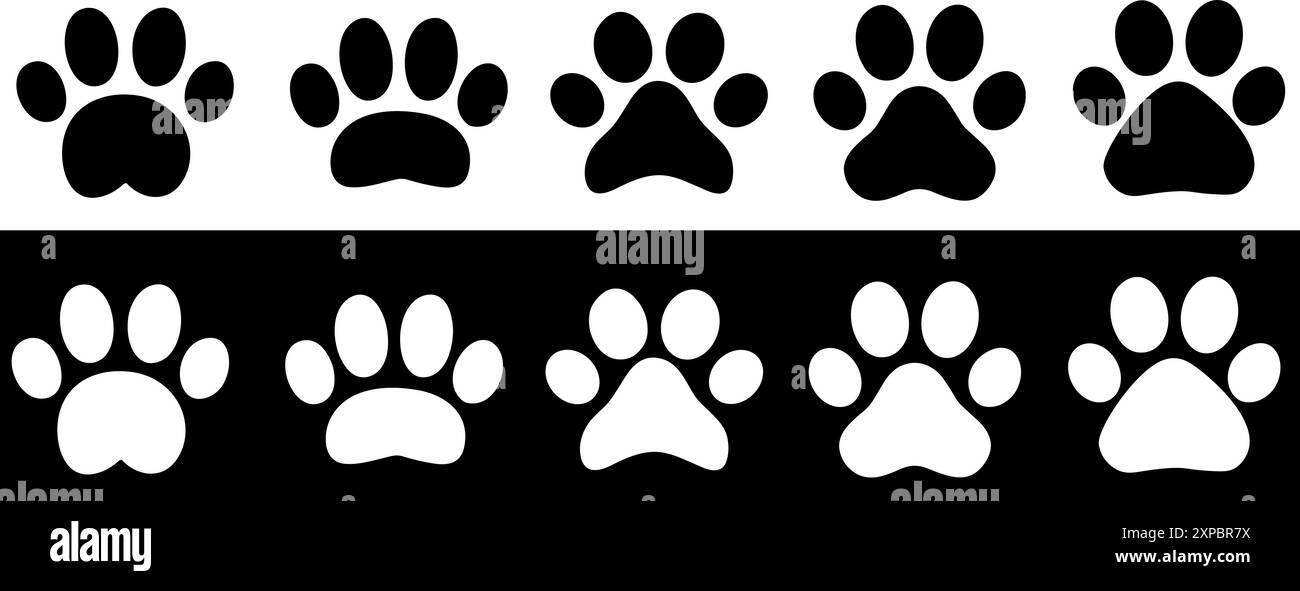 Paw icon Dog, cat Vector Stock Vector Image & Art - Alamy