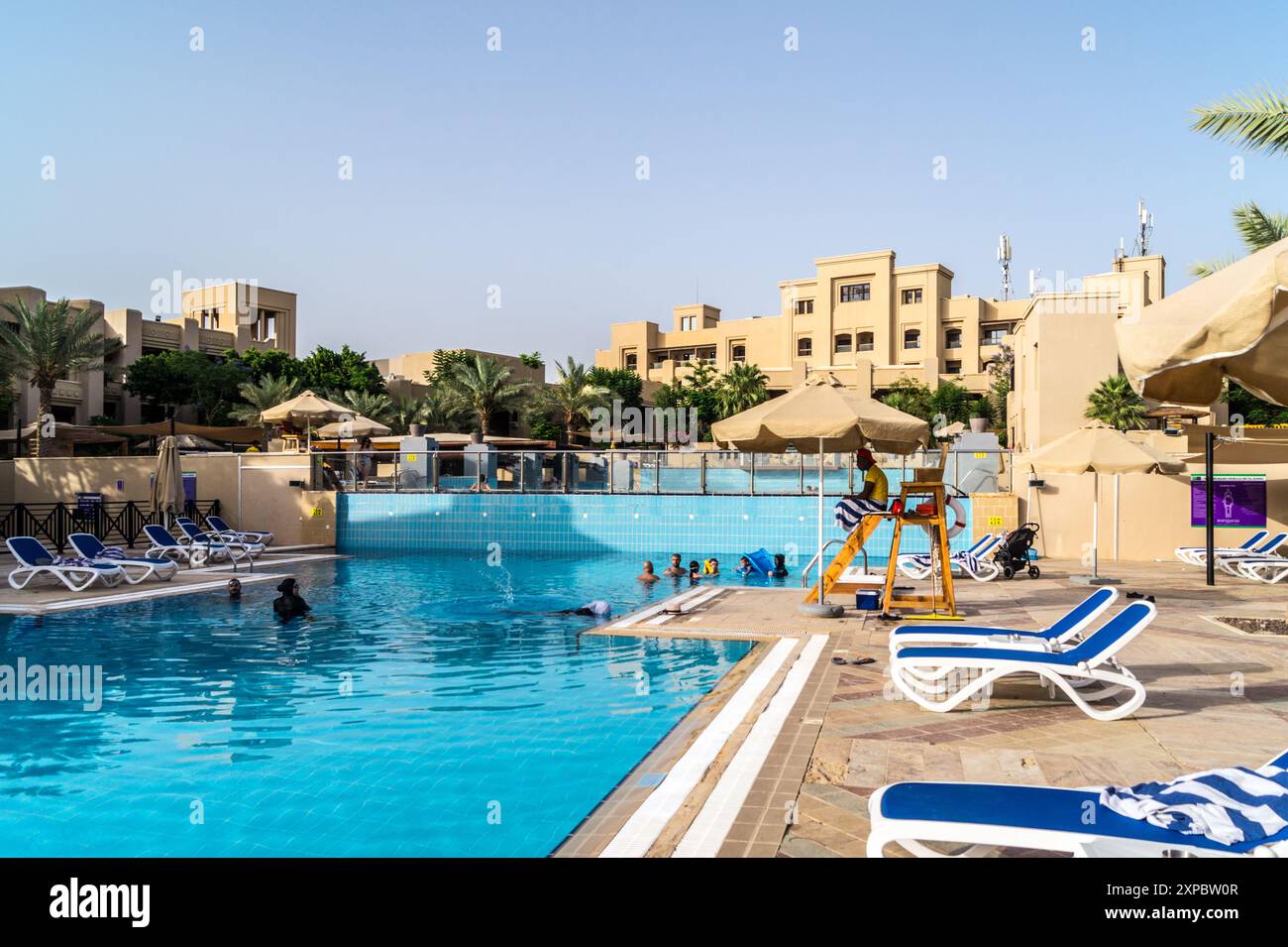 Holiday Inn Beach Hotel, Swemeh, Dead Sea, Jordan Stock Photo