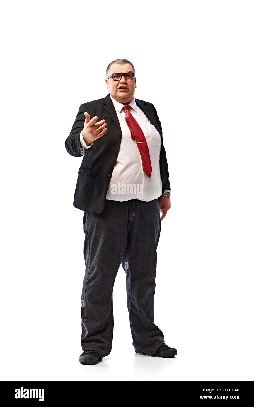 Fat person talking hi-res stock photography and images - Alamy