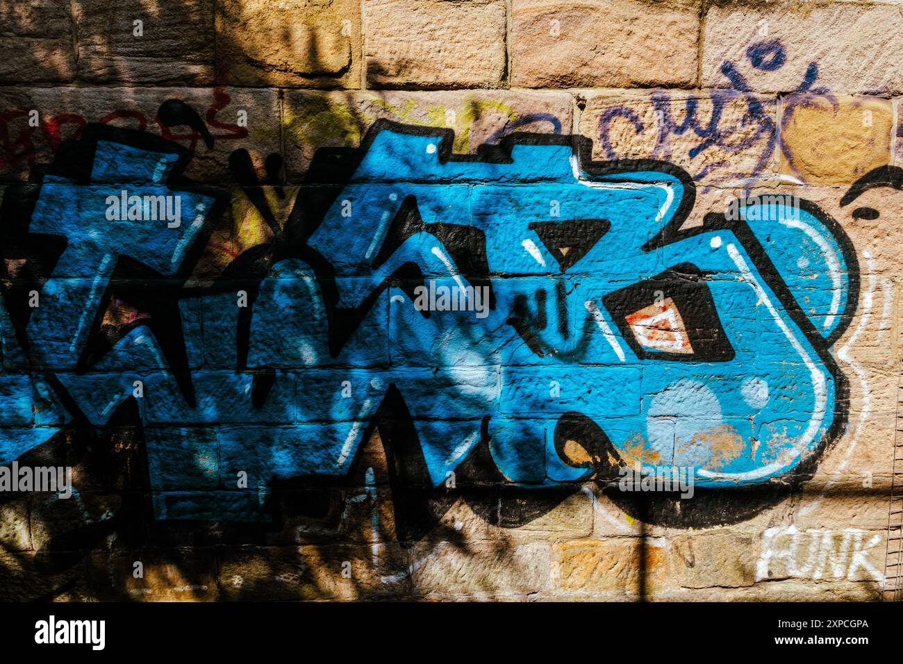 Graffiti in Gateshead Stock Photo