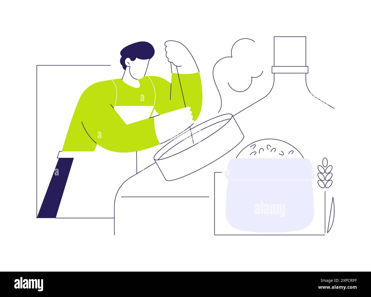 Beer Fermentation Abstract Concept Vector Illustration Stock Vector