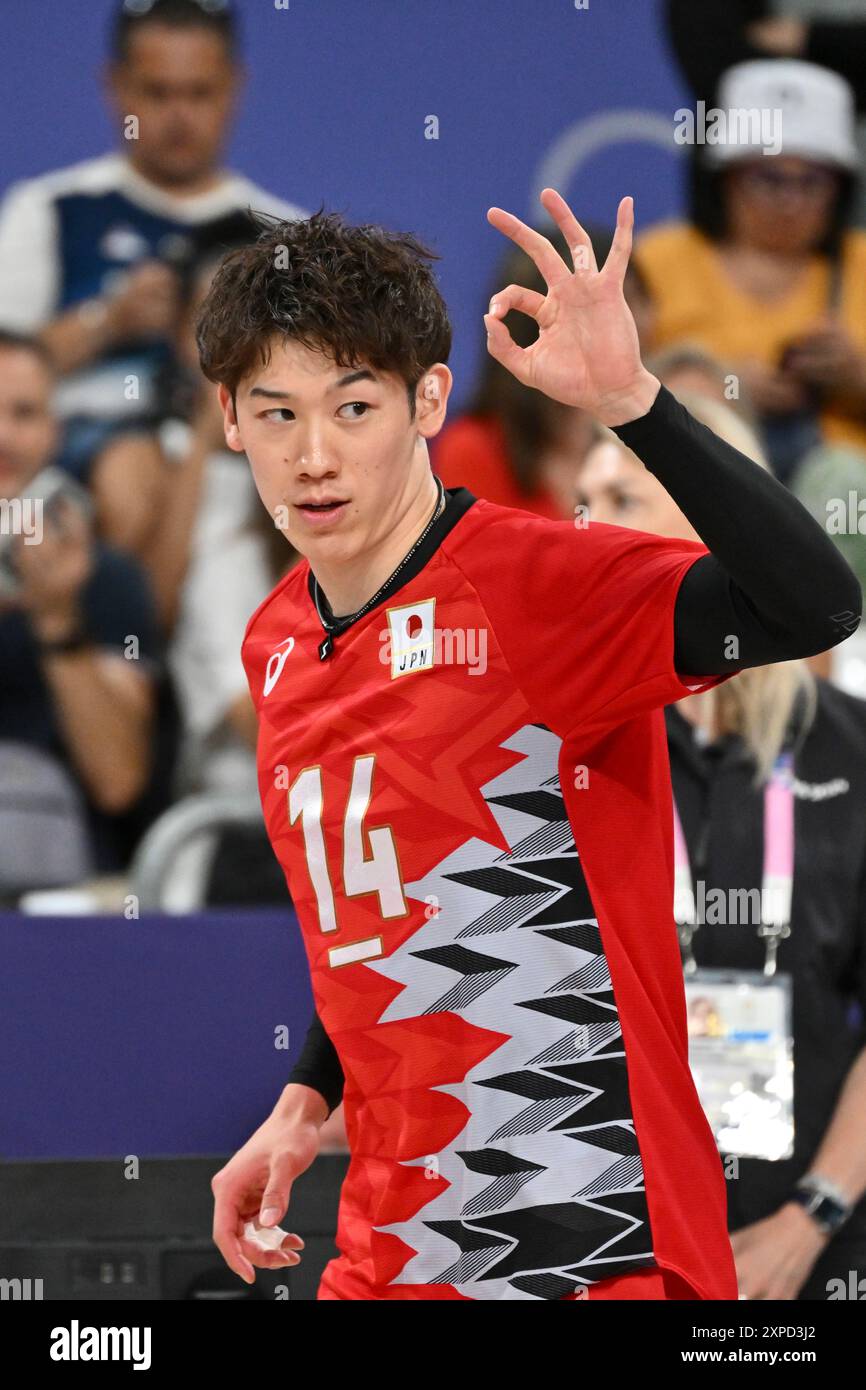 14 ISHIKAWA Yuki (JPN), Italy (ITA) vs Japan (JPN), Volleyball Men's ...