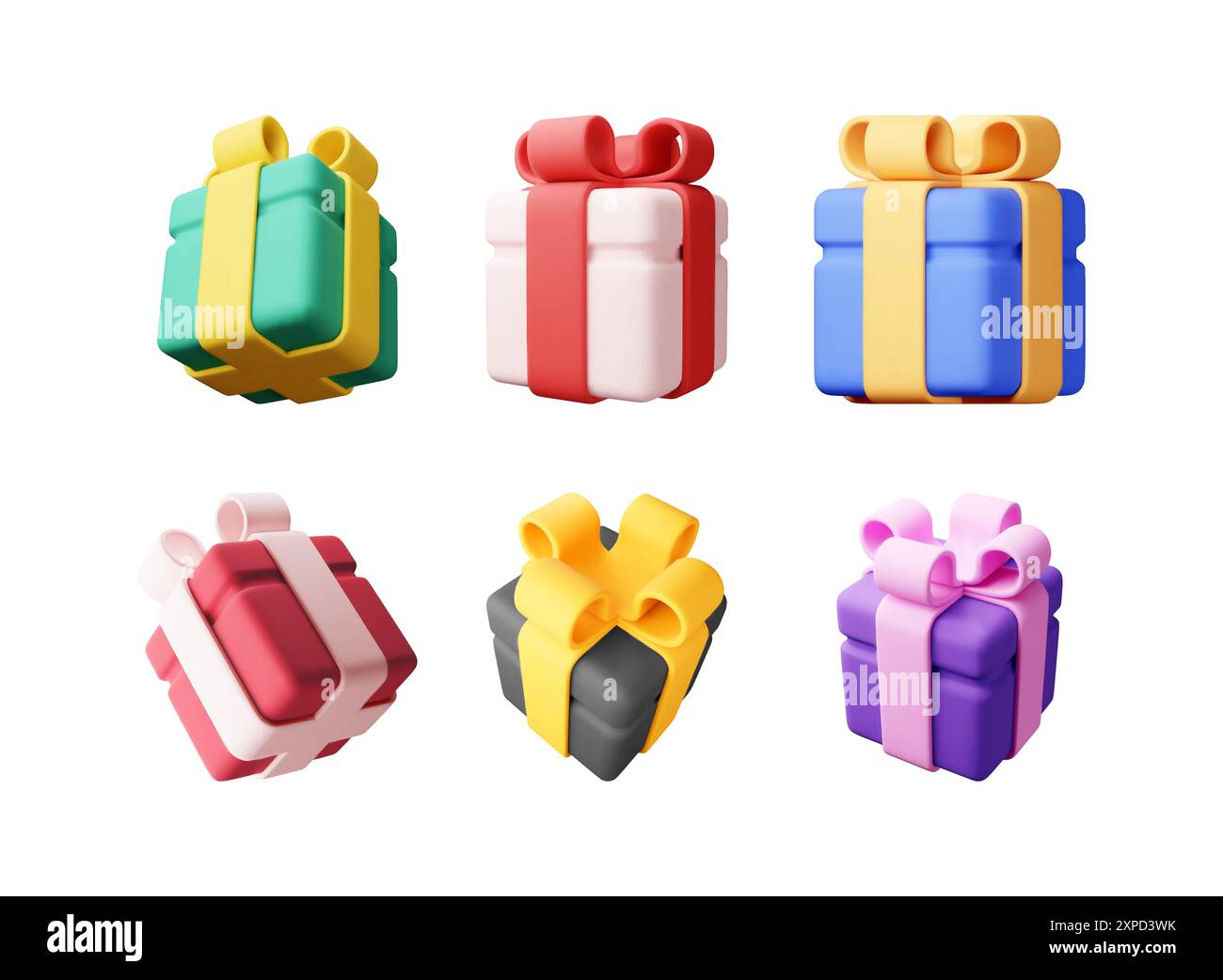 3D gift box set isolated Stock Vector Image & Art - Alamy