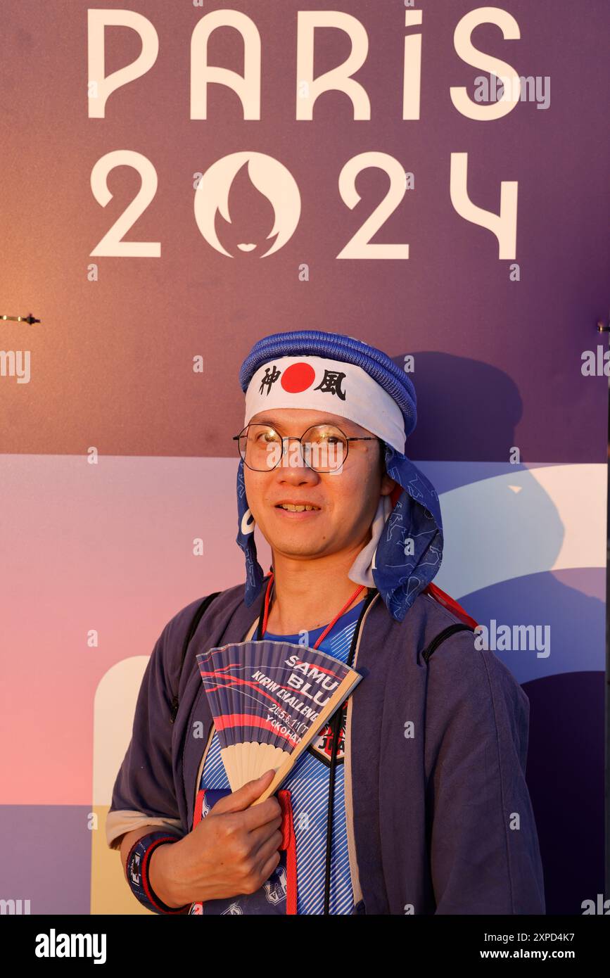 Japanese supporters at the Paris 2024 Olympic Games Japanese Japanese supporters at the Paris 2024 Olympic Games Japanese